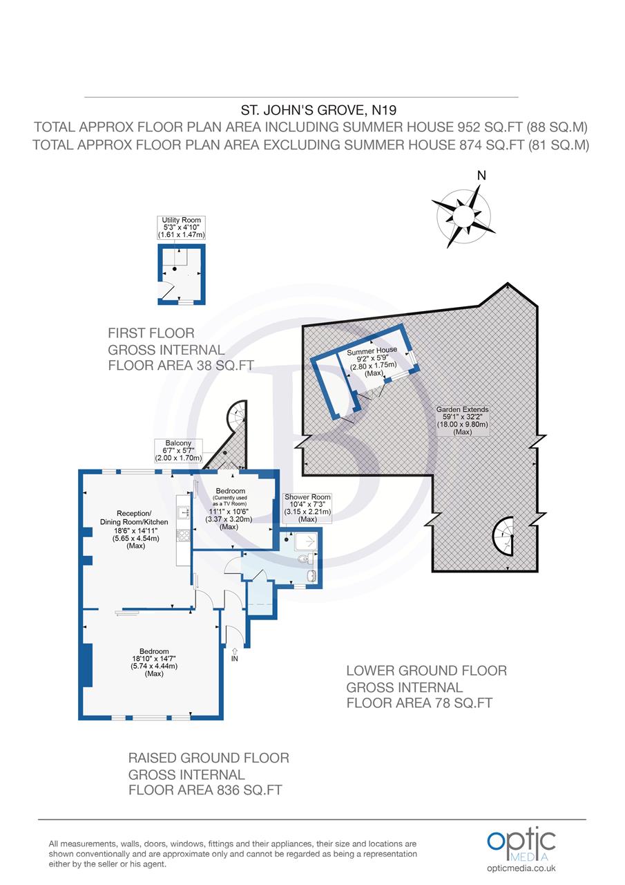 2 bed flat for sale in St. John's Grove - Property Floorplan