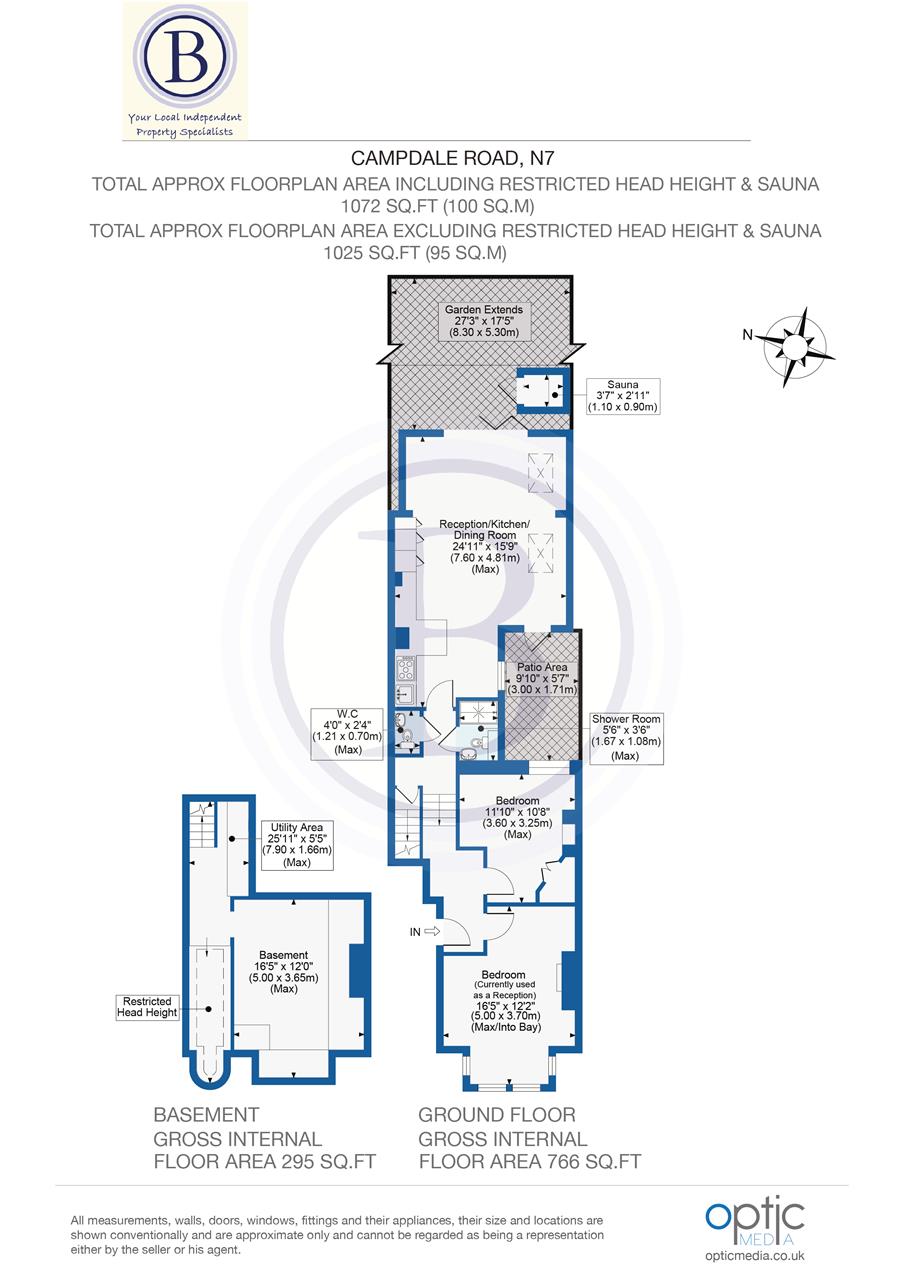 2 bed flat for sale in Campdale Road - Property Floorplan