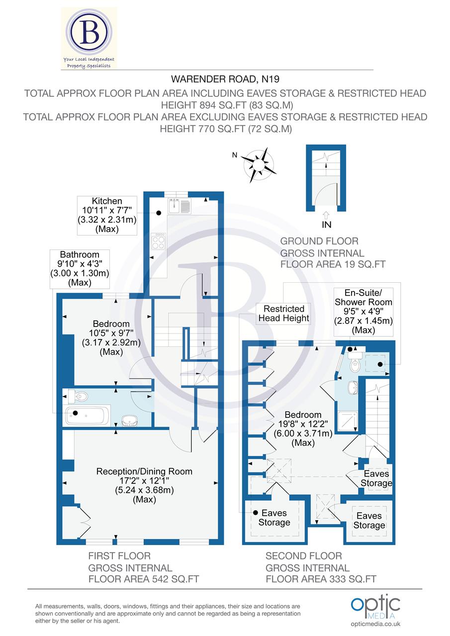 2 bed flat to rent in Warrender Road - Property Floorplan