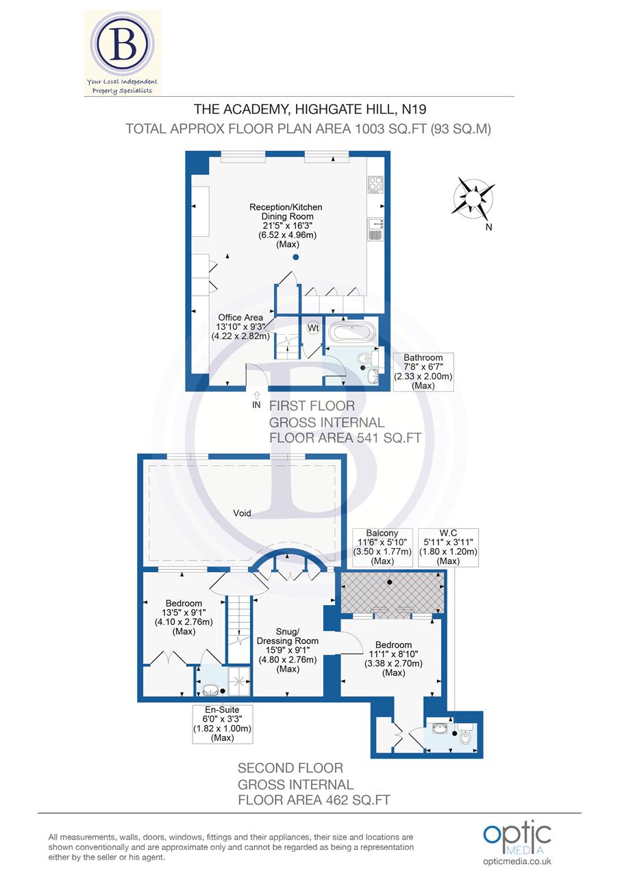 2 bed flat for sale - Property Floorplan