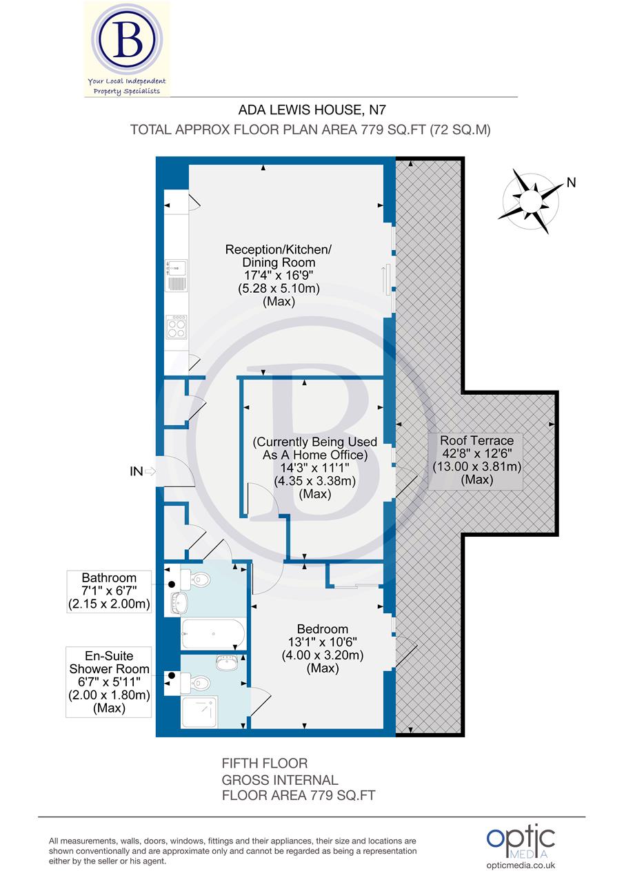 2 bed flat for sale in Dalmeny Avenue - Property Floorplan