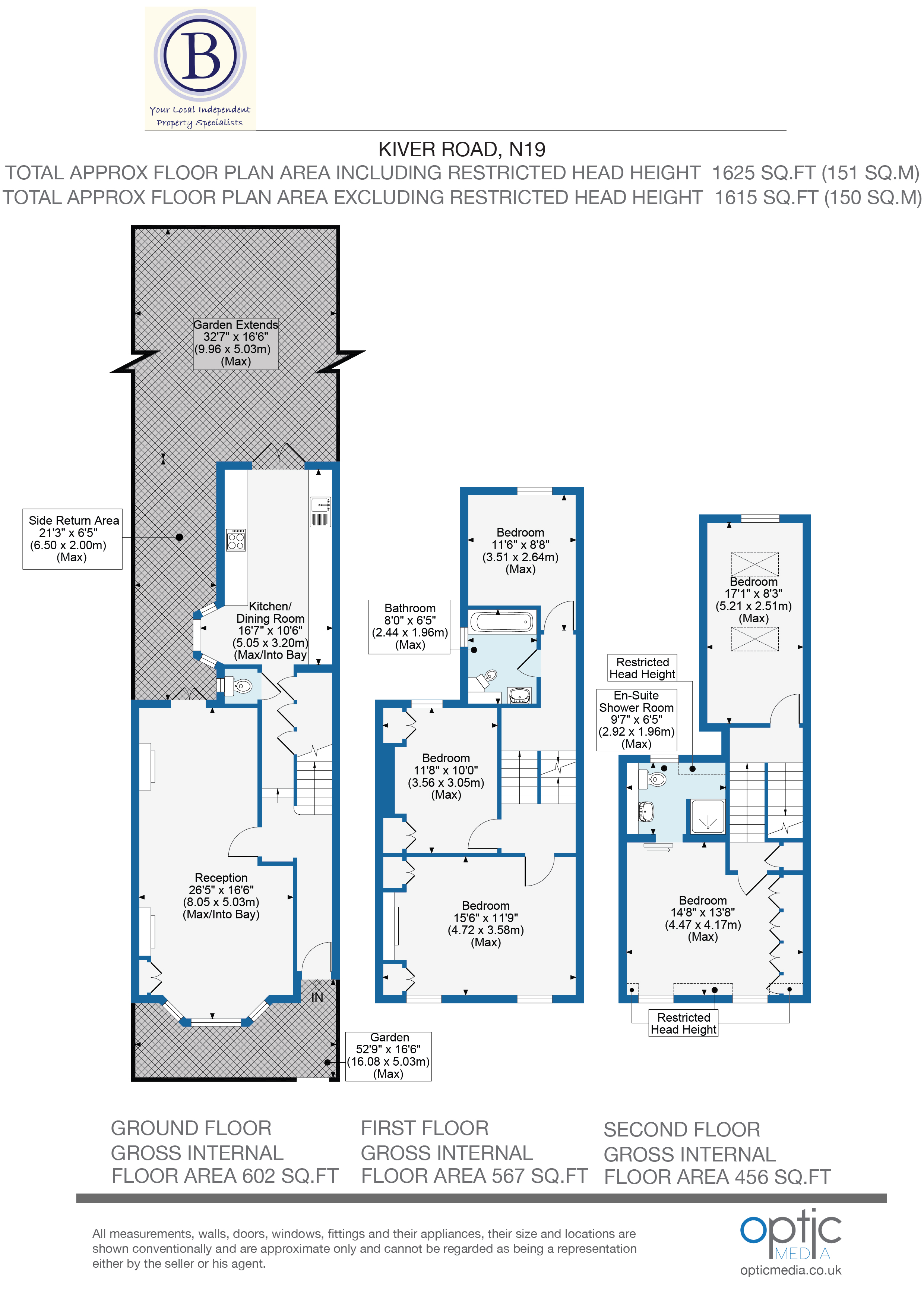 5 bed for sale in Kiver Road - Property Floorplan