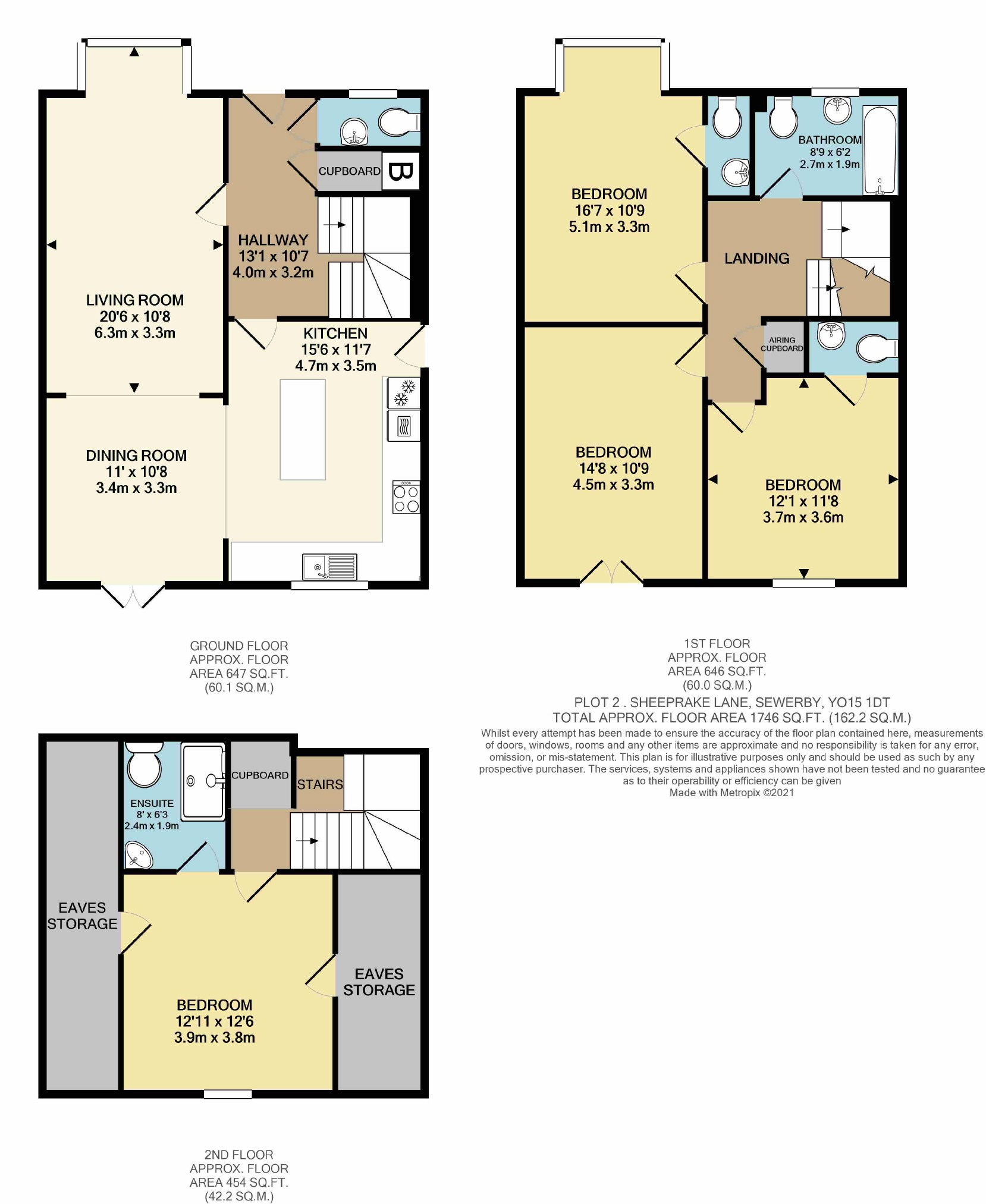 4 bed house for sale in Sheeprake Lane, Sewerby - Property floorplan