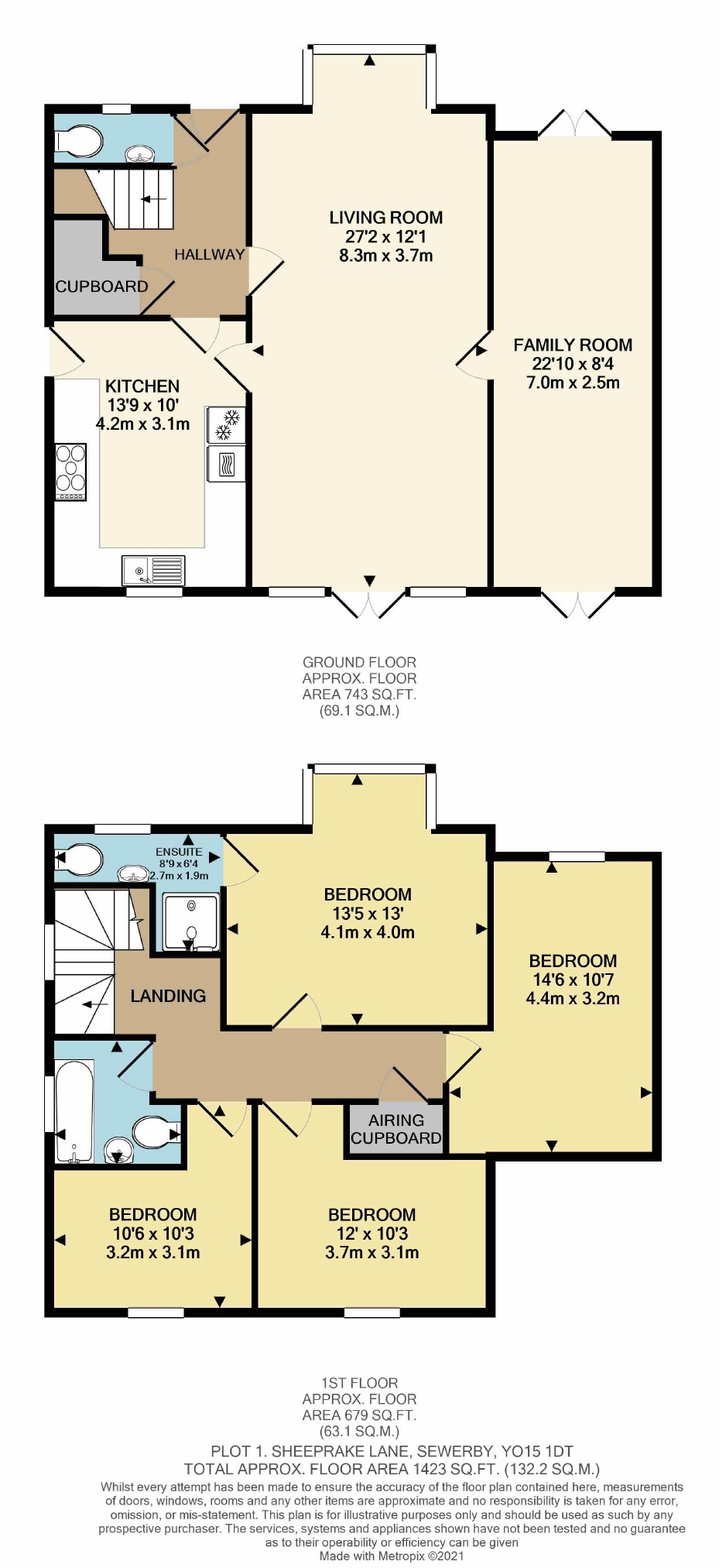 4 bed house for sale in Sheeprake Lane, Bridlington - Property floorplan