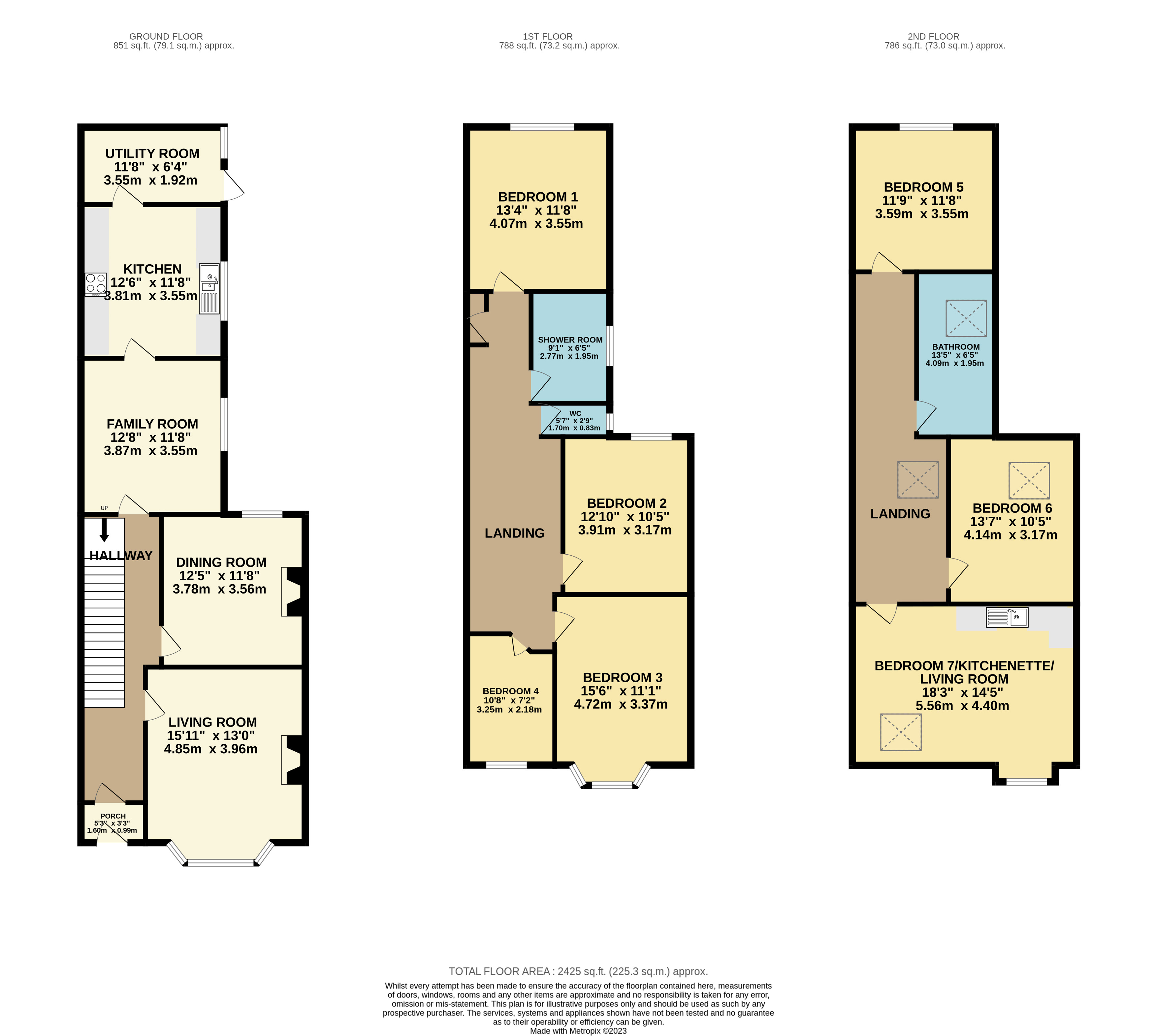 7 bed house for sale in Tennyson Avenue, Bridlington - Property floorplan