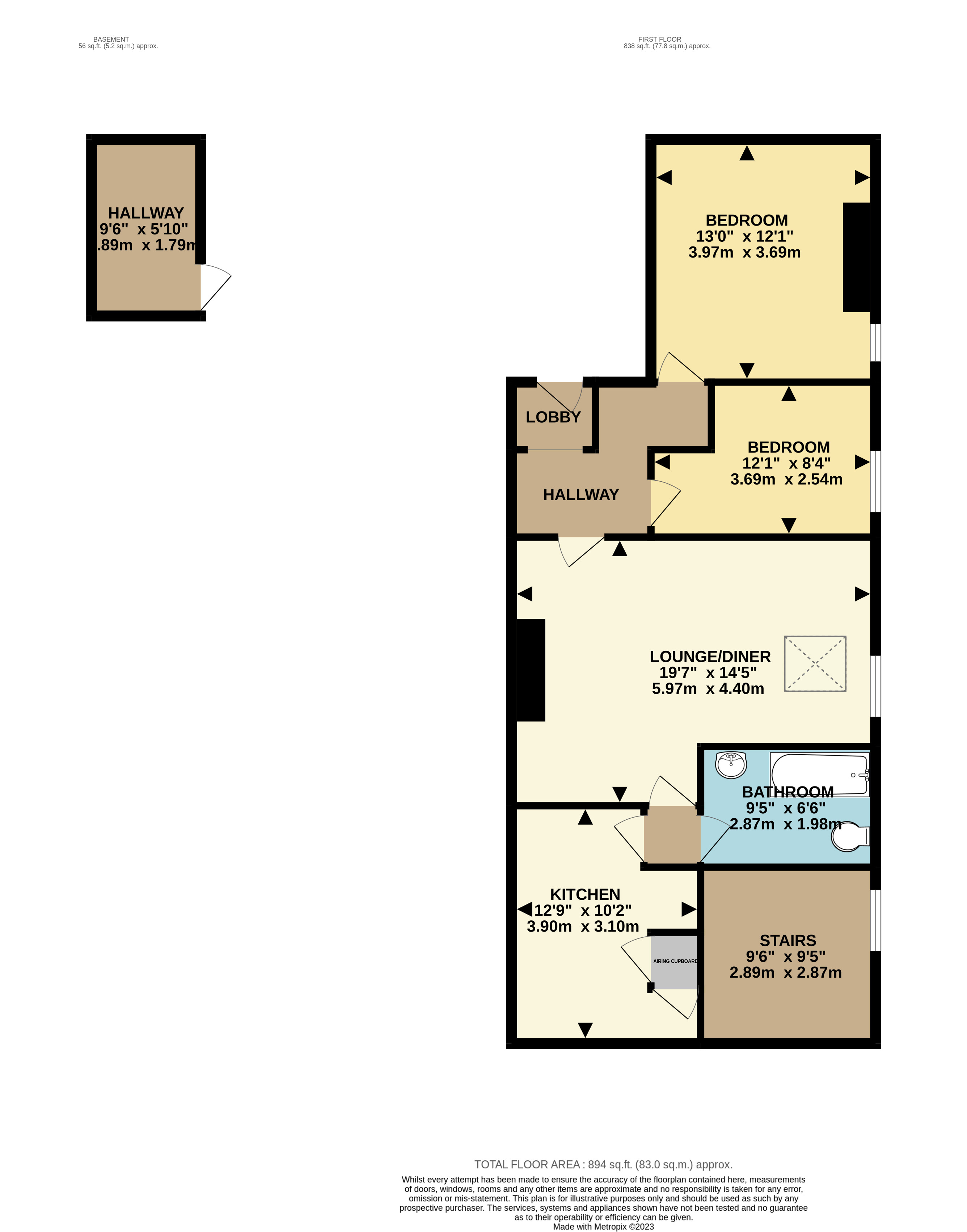 2 bed apartment for sale in Quay Road, Bridlington - Property floorplan