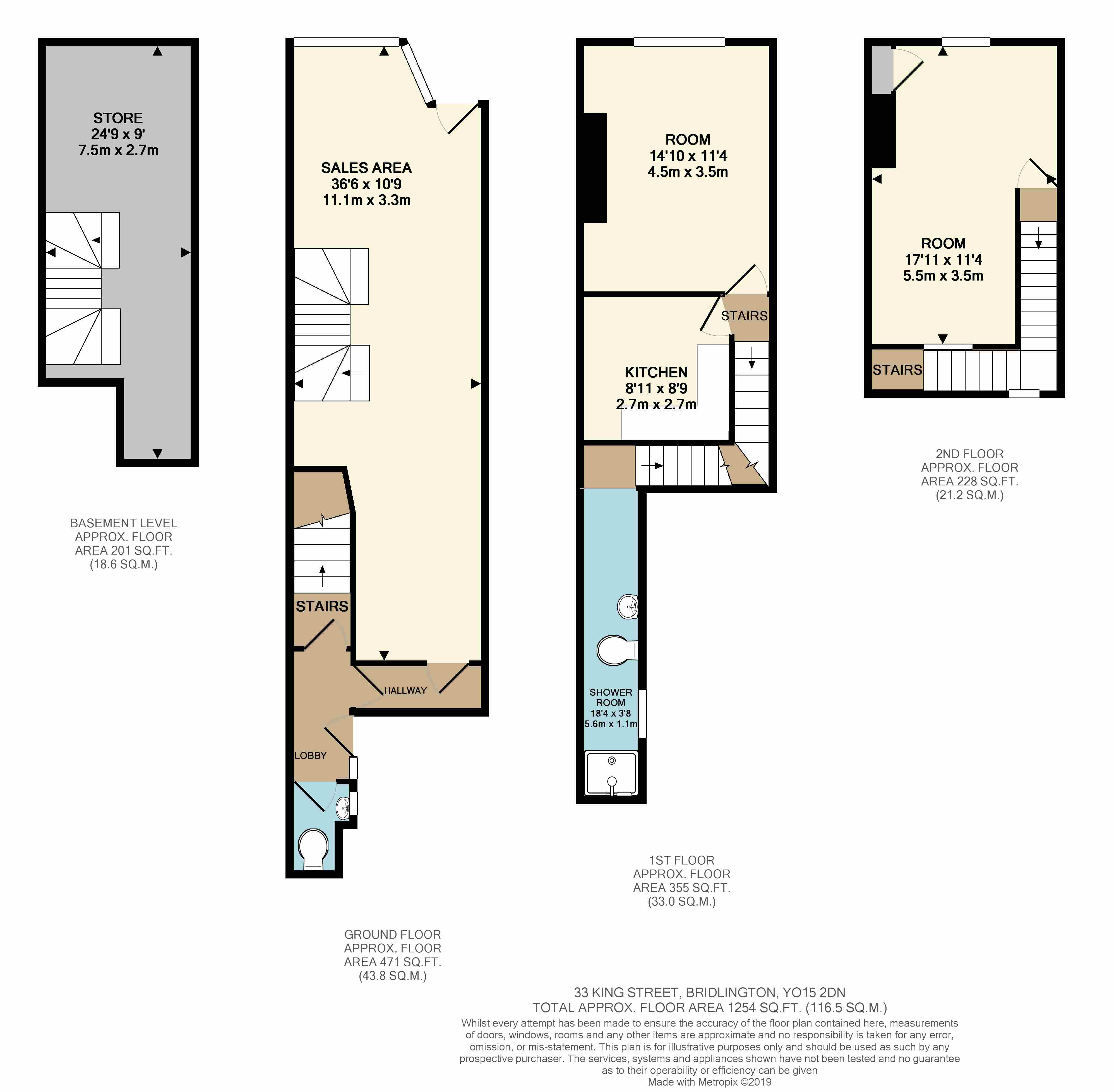 To rent in King Street, Bridlington - Property floorplan