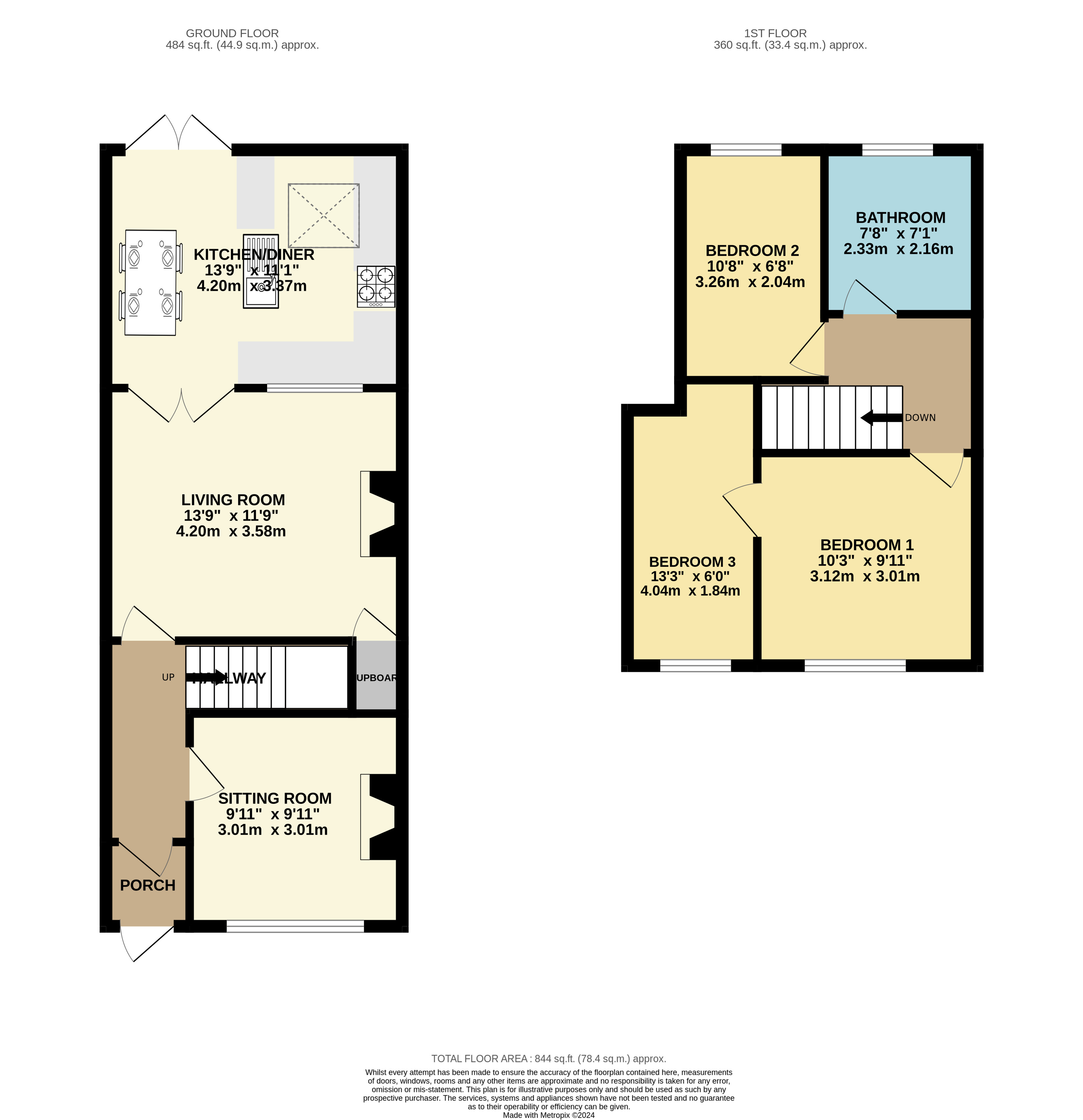 3 bed house for sale in Well Lane, Bridlington - Property floorplan