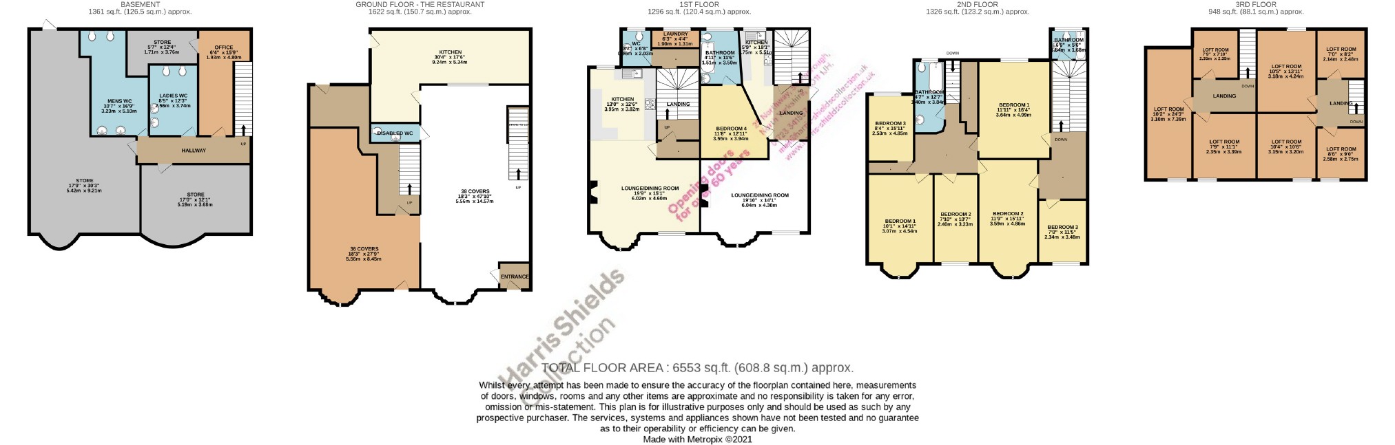 for sale in York Place, Scarborough - Property floorplan