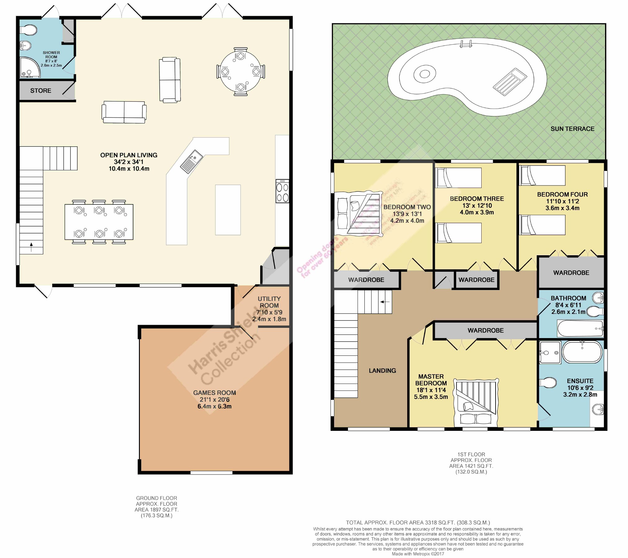 4 bed house to rent in Caribbean Breeze Way, Orlando - Property floorplan