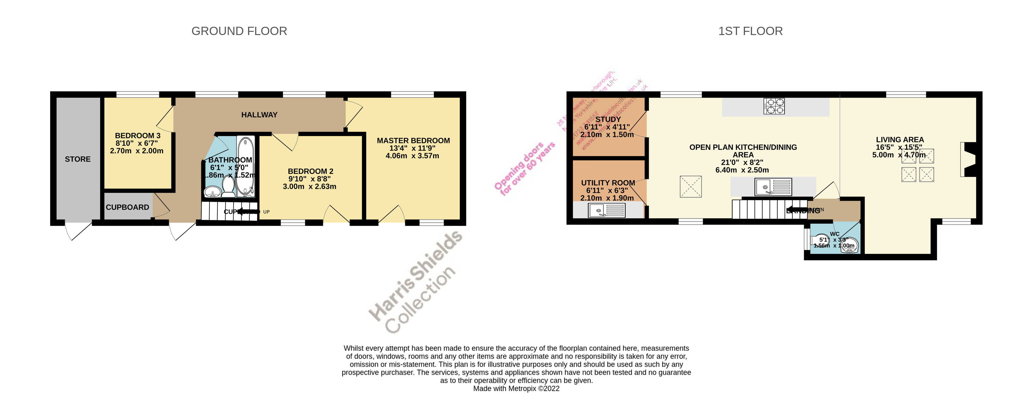 3 bed house for sale in Sussex Street, Scarborough - Property floorplan