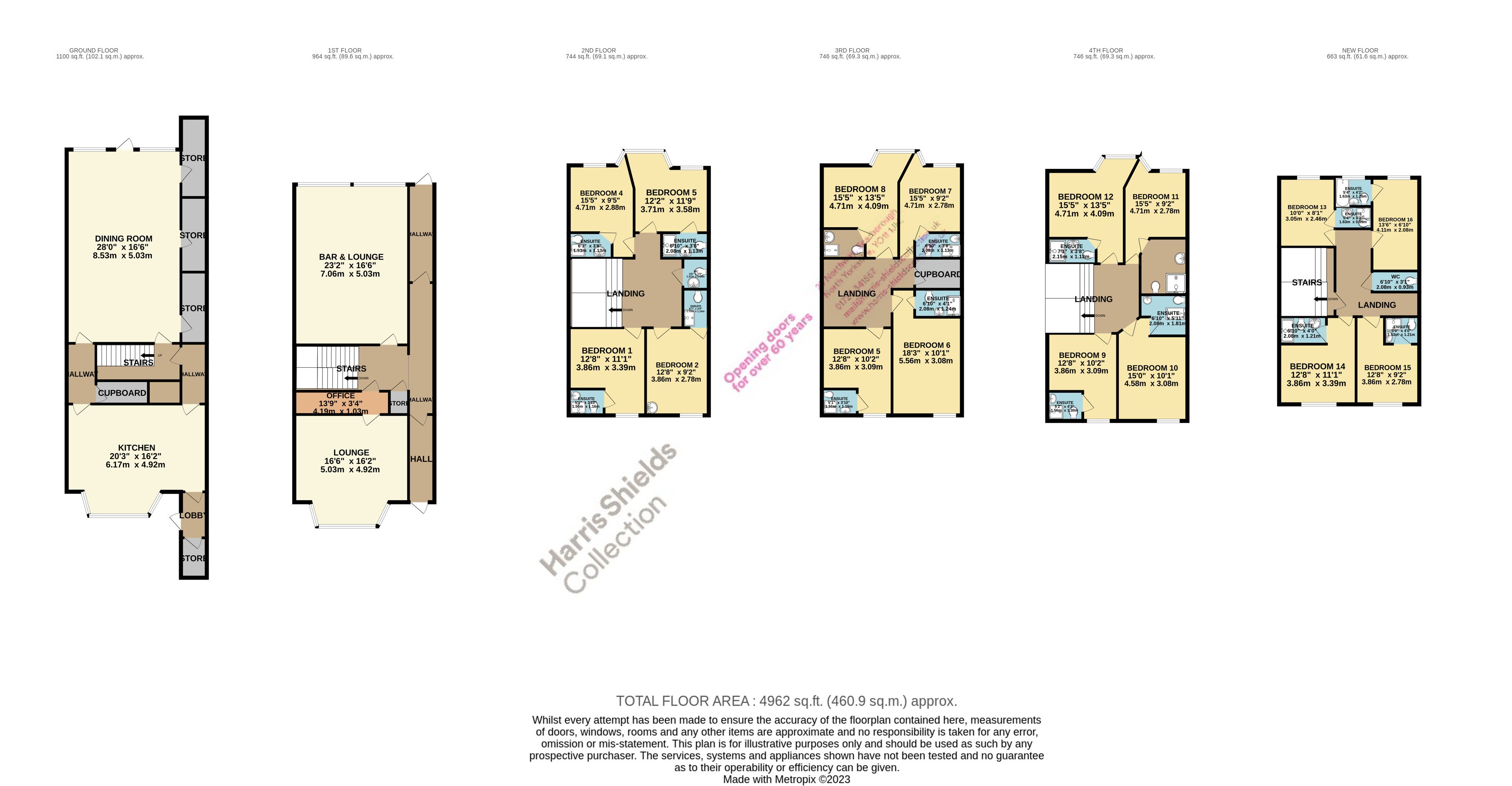 16 bed  for sale in North Marine Road, Scarborough - Property floorplan