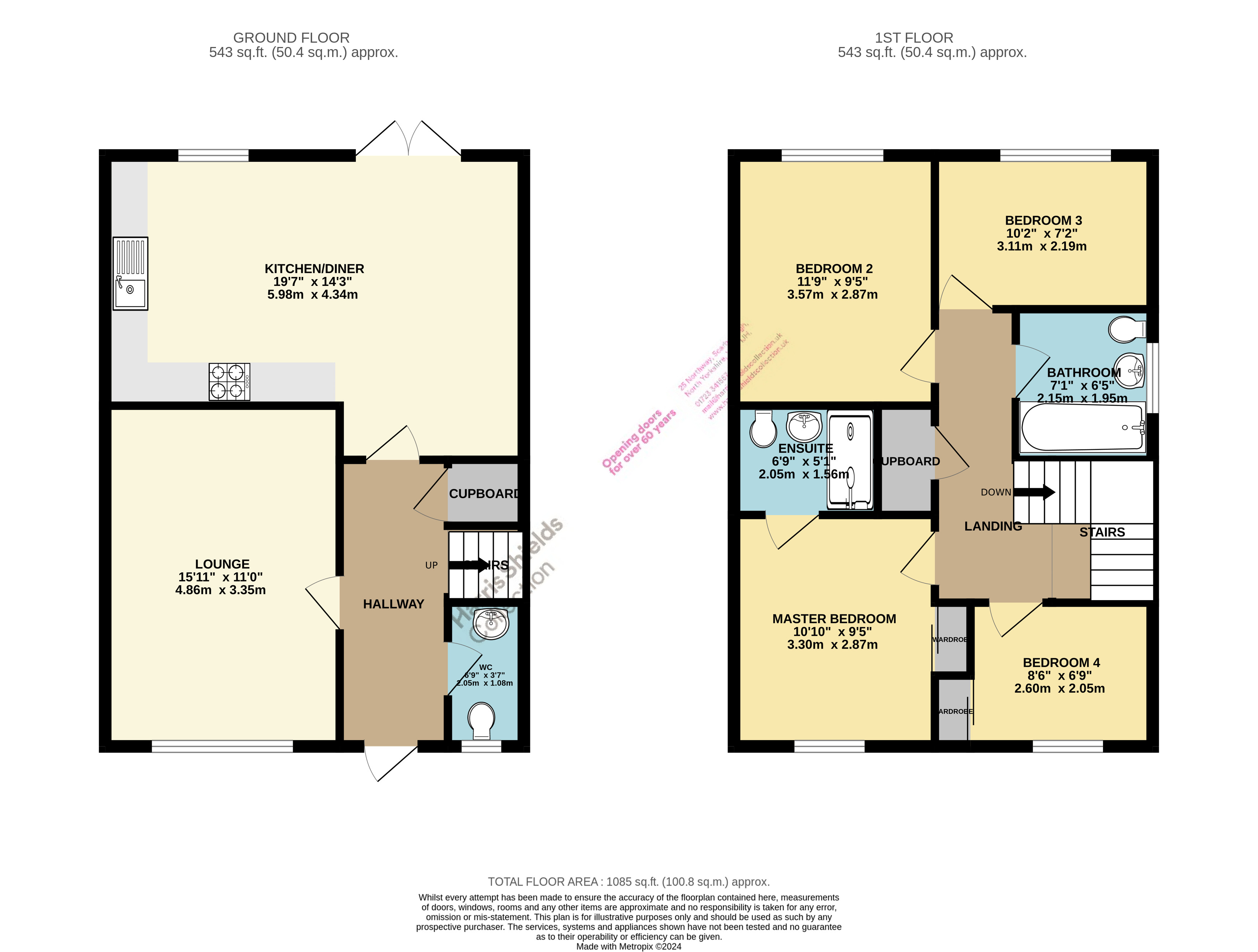 4 bed house for sale in Badger Lane, Middle Deepdale - Property floorplan