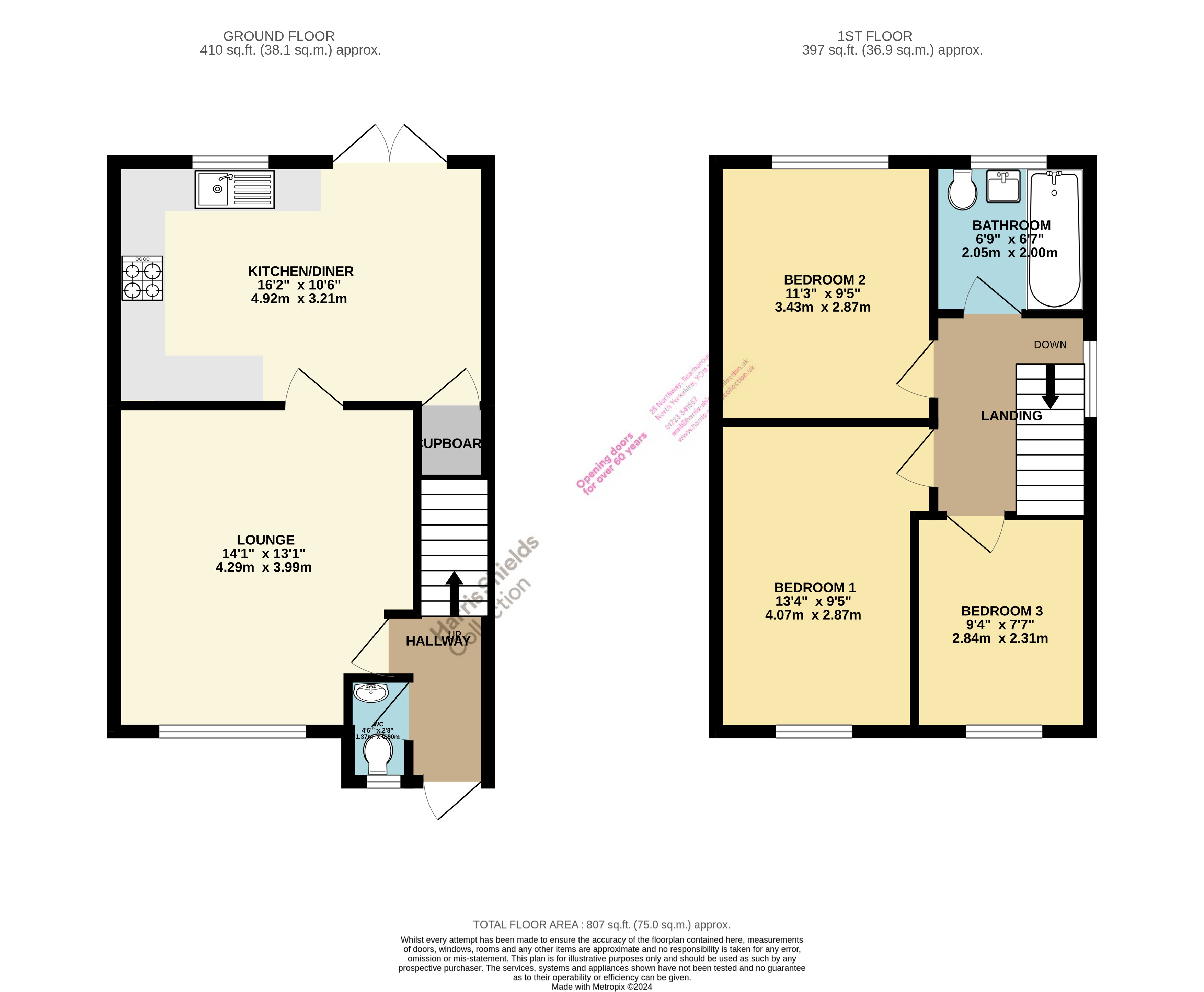 3 bed house for sale in Mustang Road, Seamer - Property floorplan