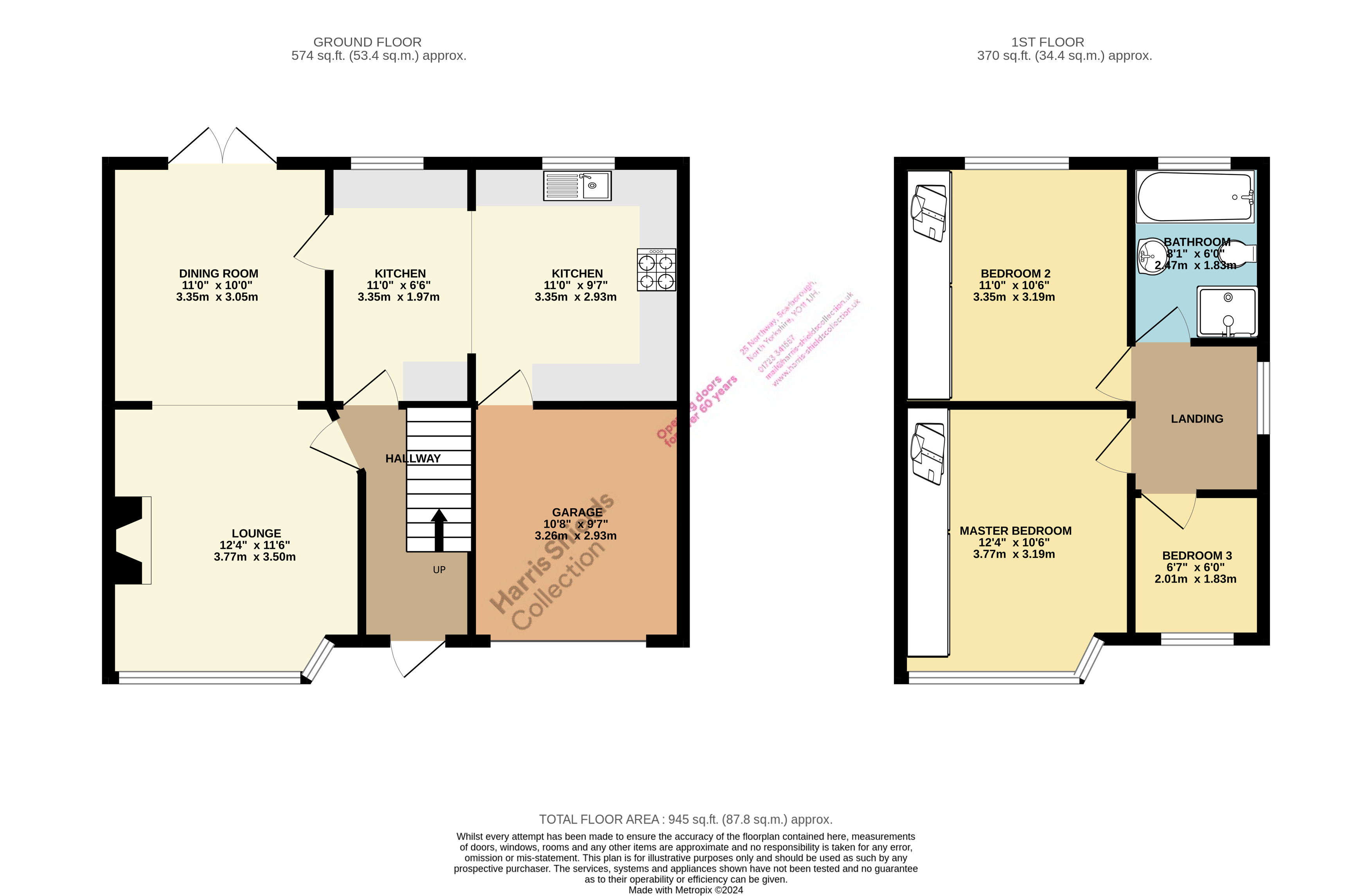 3 bed house for sale in Newlands Park Crescent, Scarborough - Property floorplan