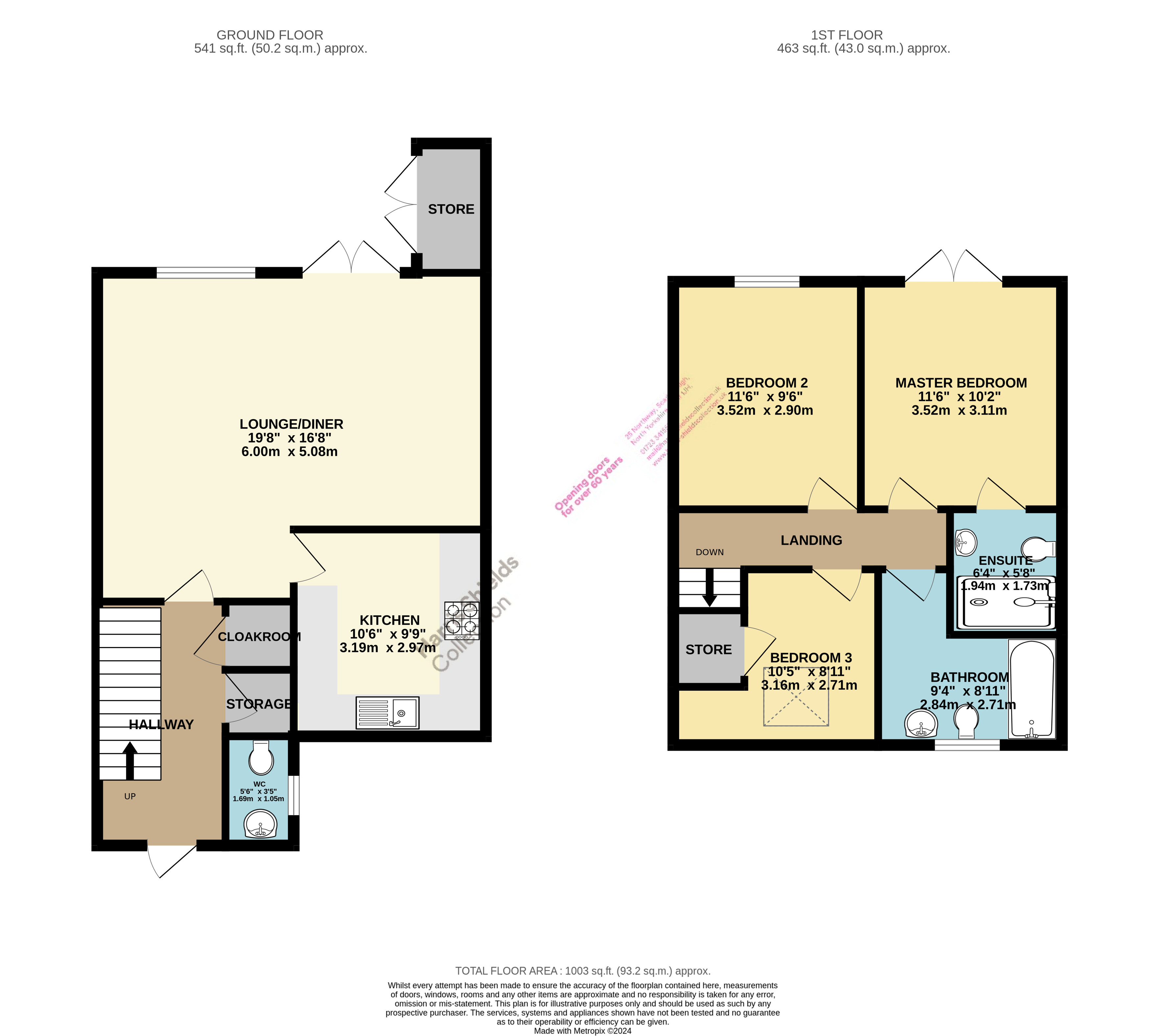 3 bed house for sale in Granary Way, Cloughton - Property floorplan