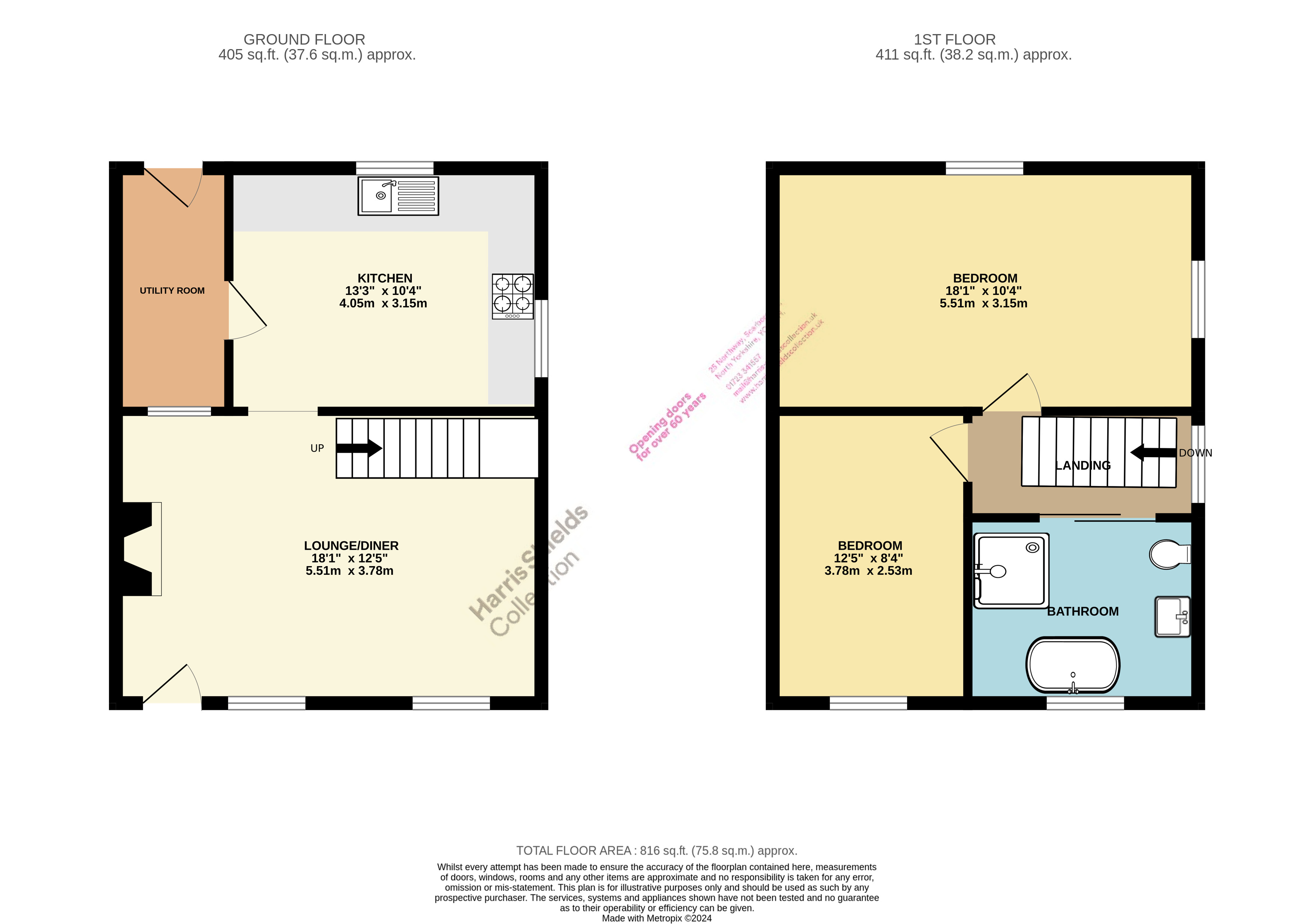 2 bed house to rent in Maltongate, Thornton-le-Dale - Property floorplan