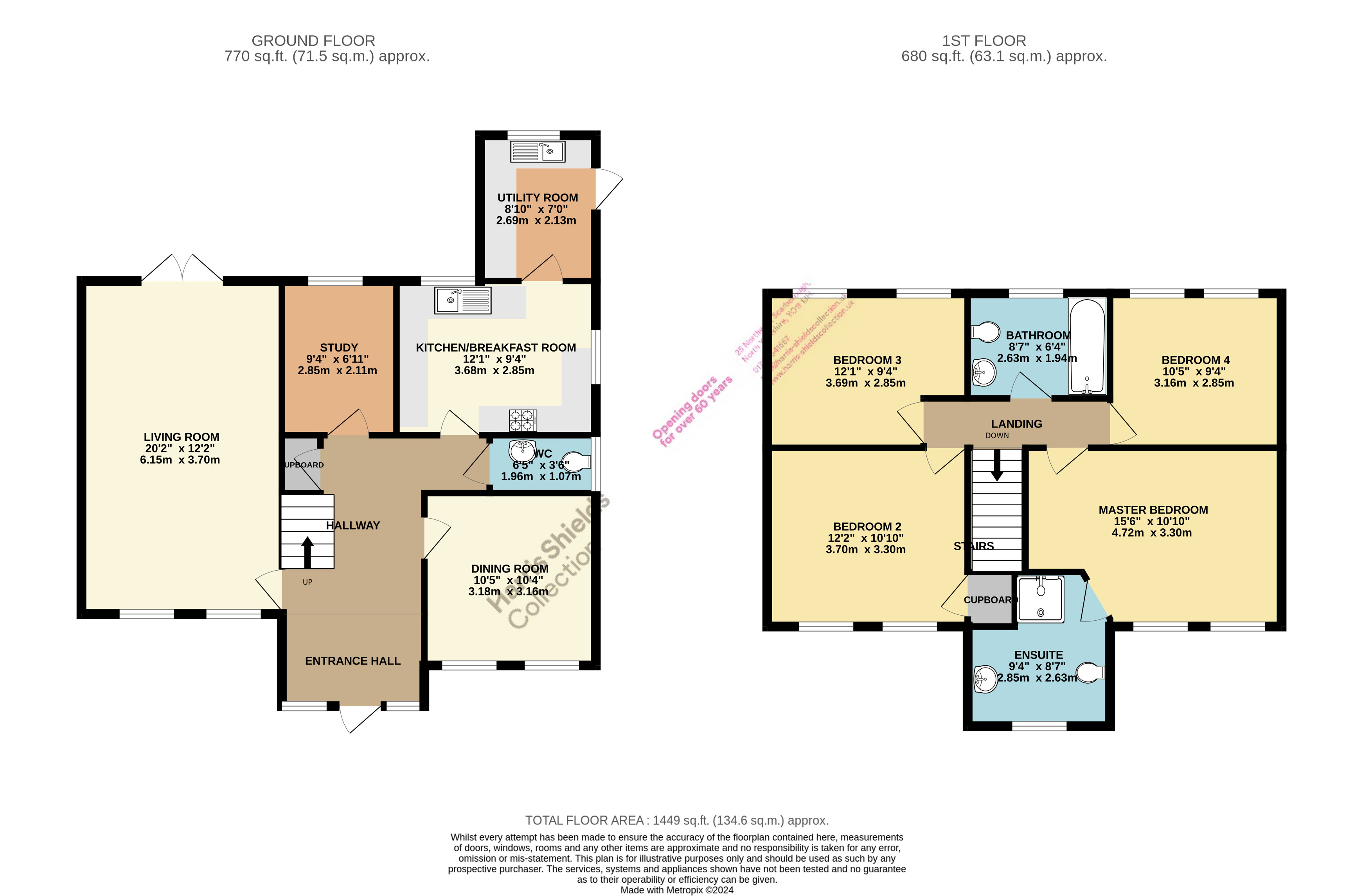 4 bed house for sale in Ivy Bank Court, Scalby - Property floorplan