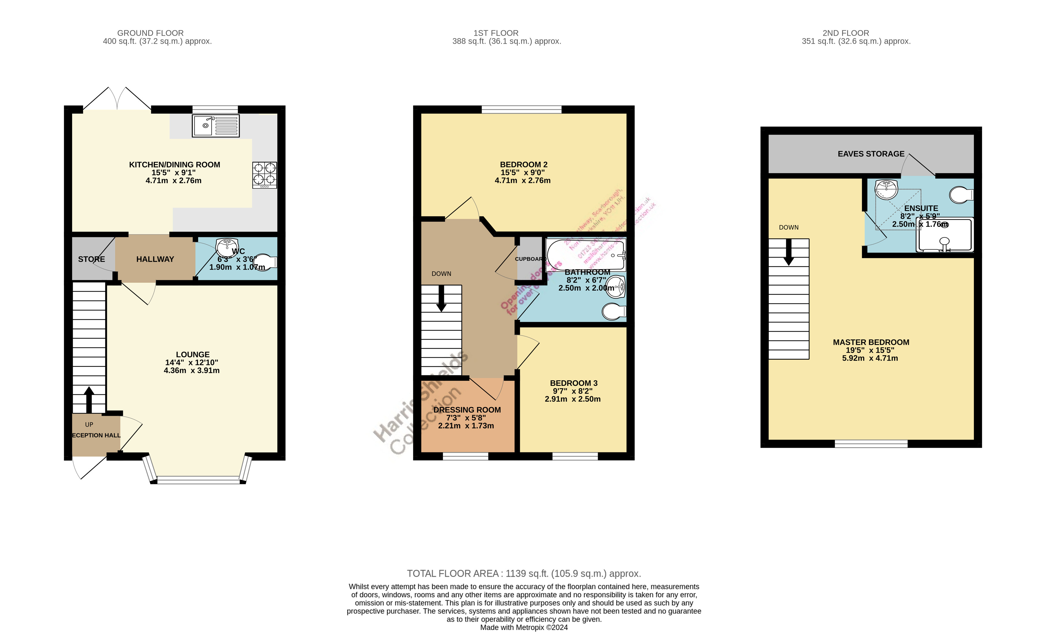 3 bed house for sale in Combine Way, Eastfield - Property floorplan