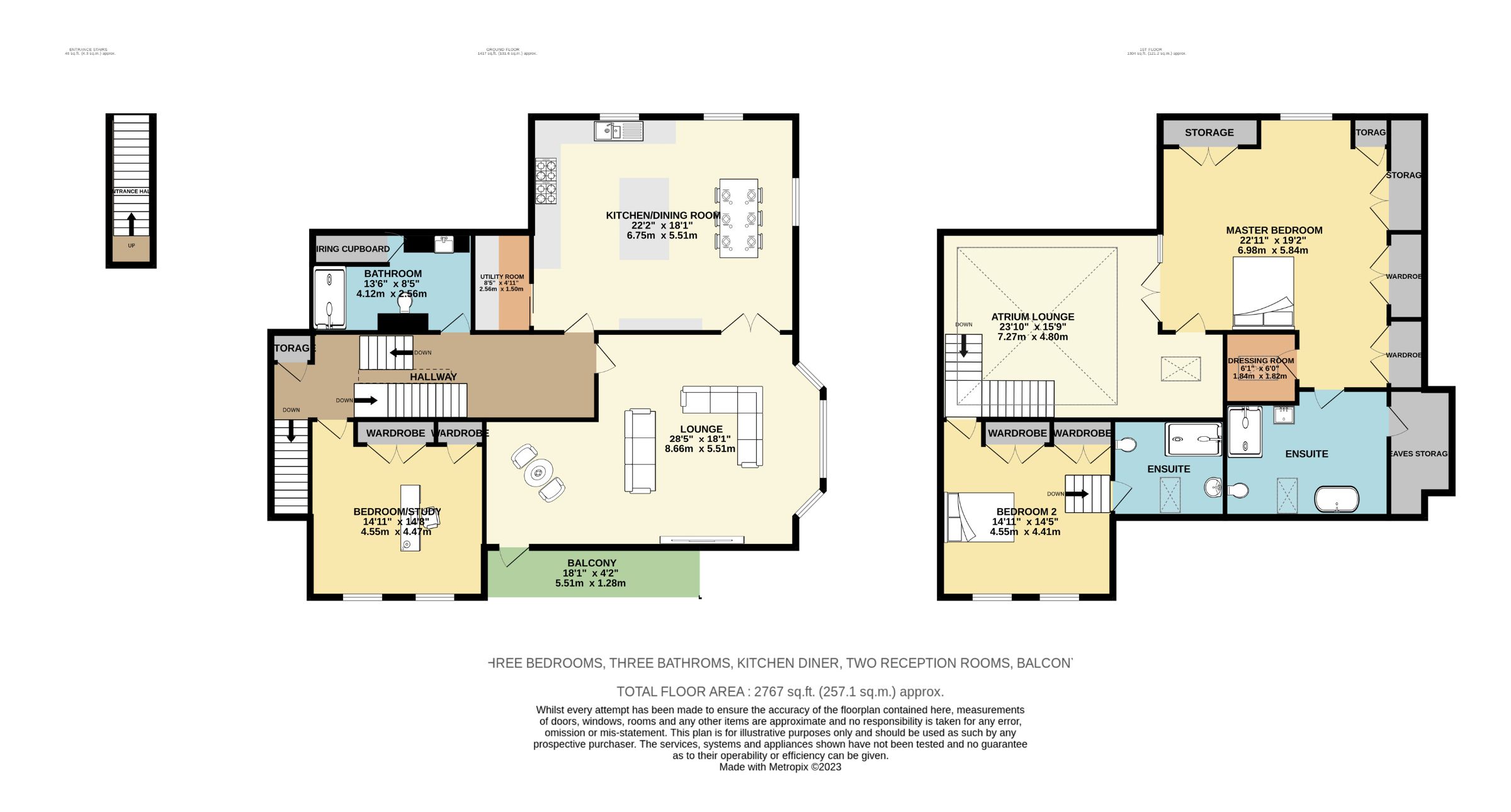 3 bed flat for sale in Heald Road, Bowdon, Altrincham - Property Floorplan