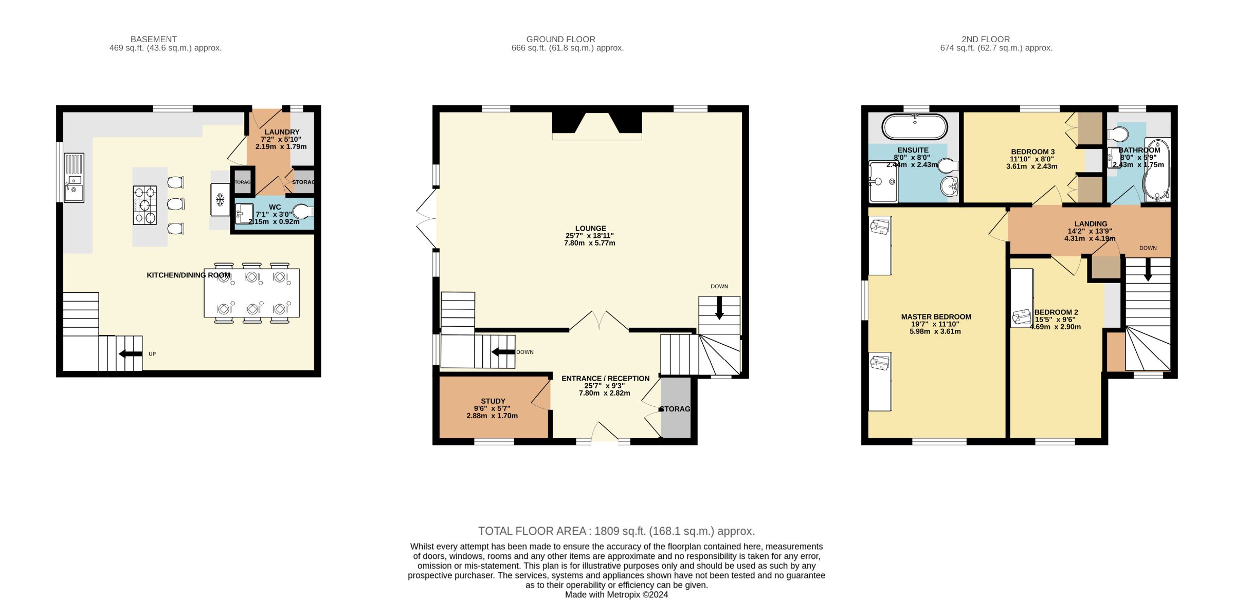 3 bed semi-detached house for sale in Bradgate Road, Altrincham - Property Floorplan