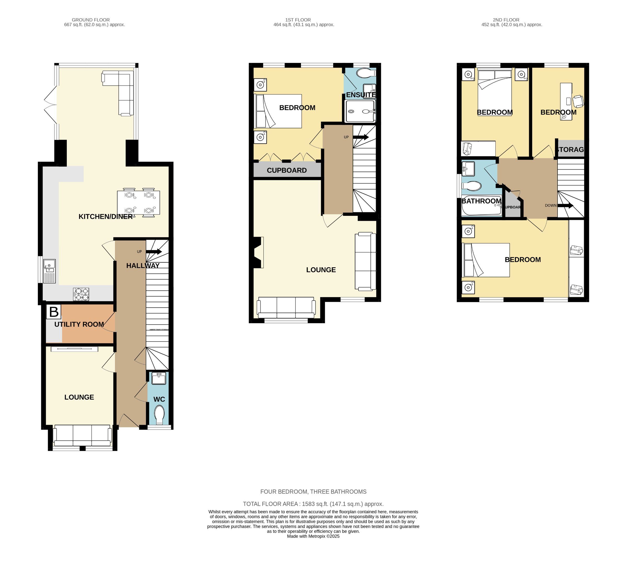 4 bed semi-detached house for sale in Hale, Altrincham - Property Floorplan