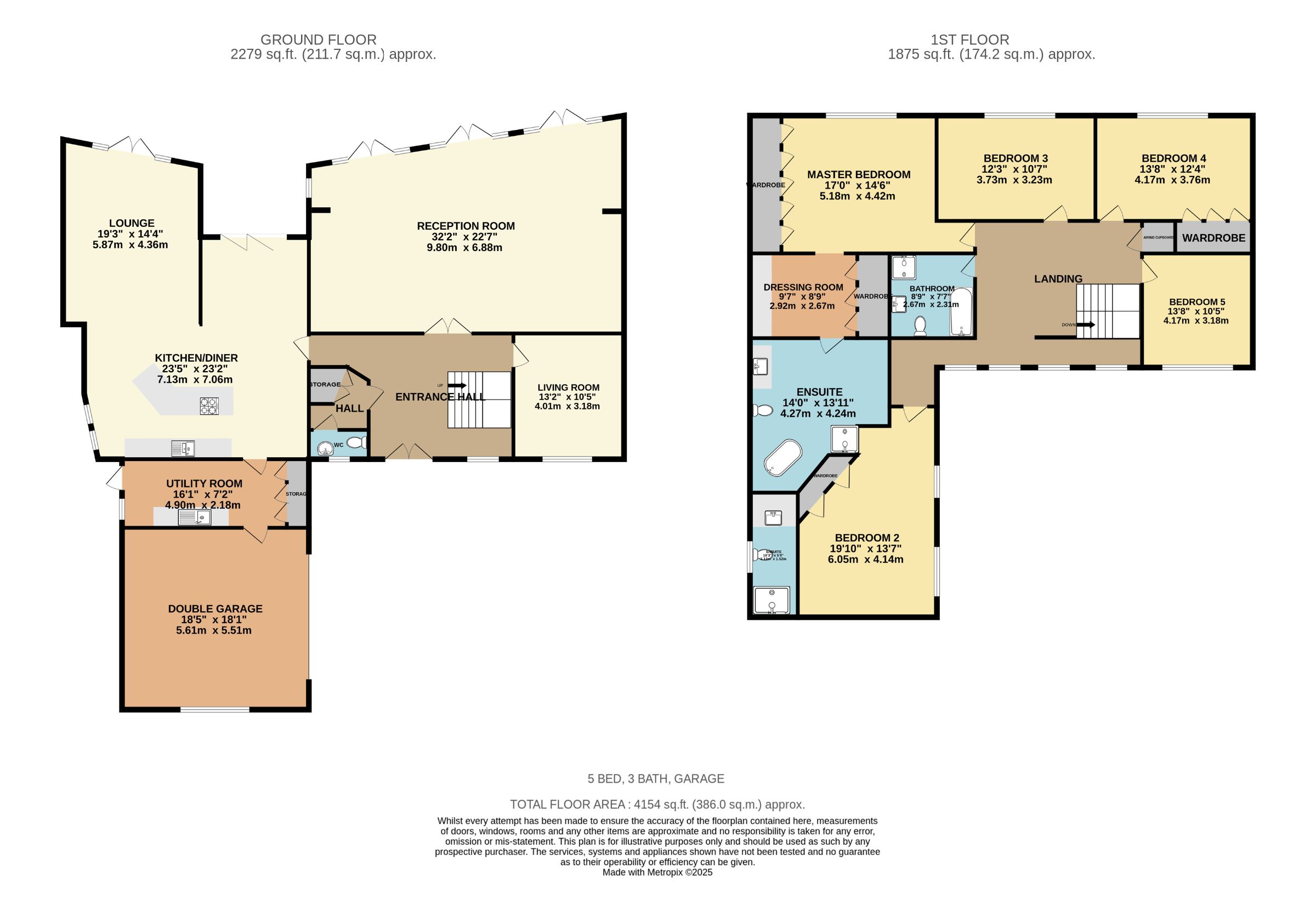 5 bed detached house for sale in Pinewood, Altrincham - Property Floorplan
