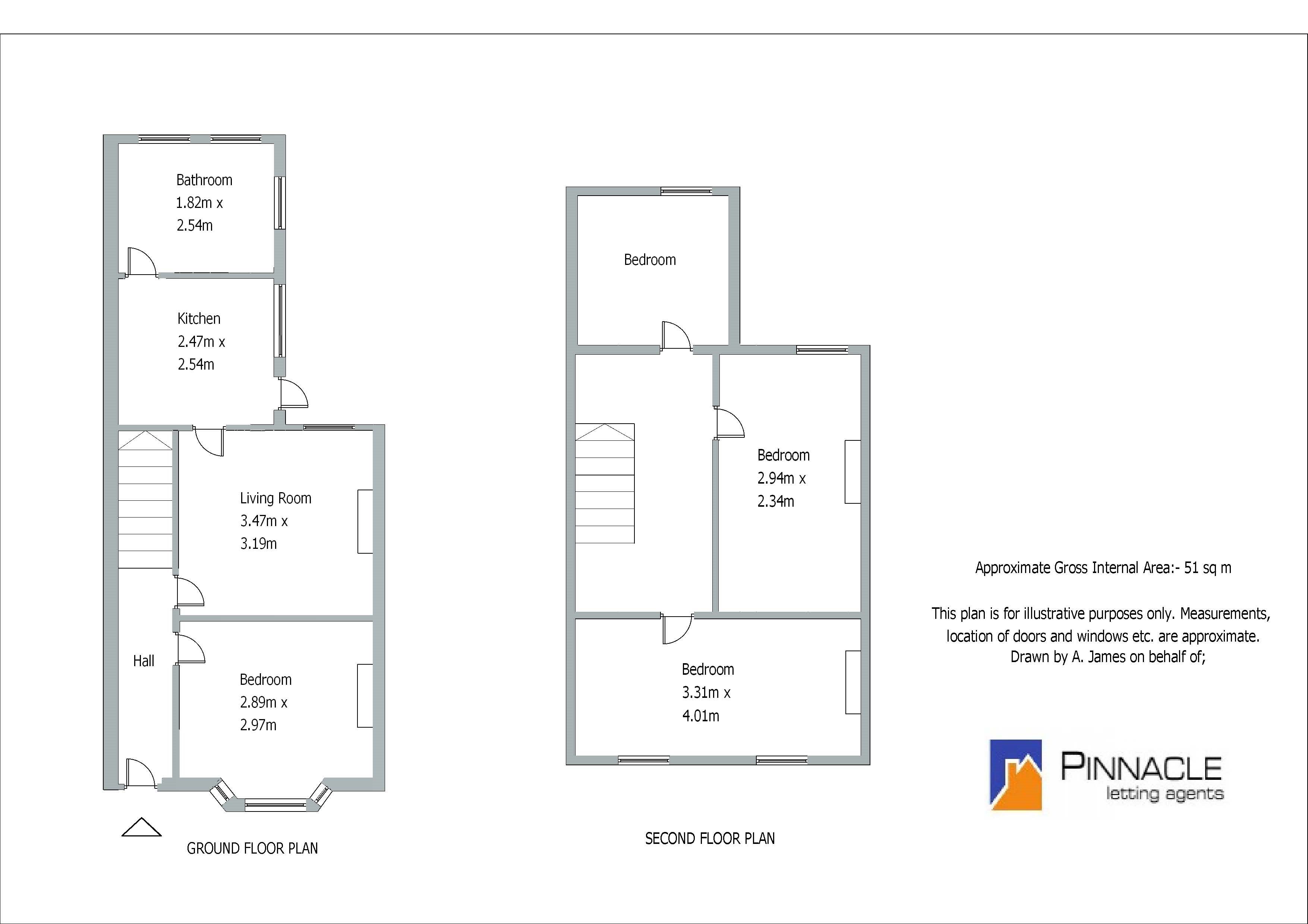 3 bed house to rent in Glenroy Street, Roath - Property Floorplan