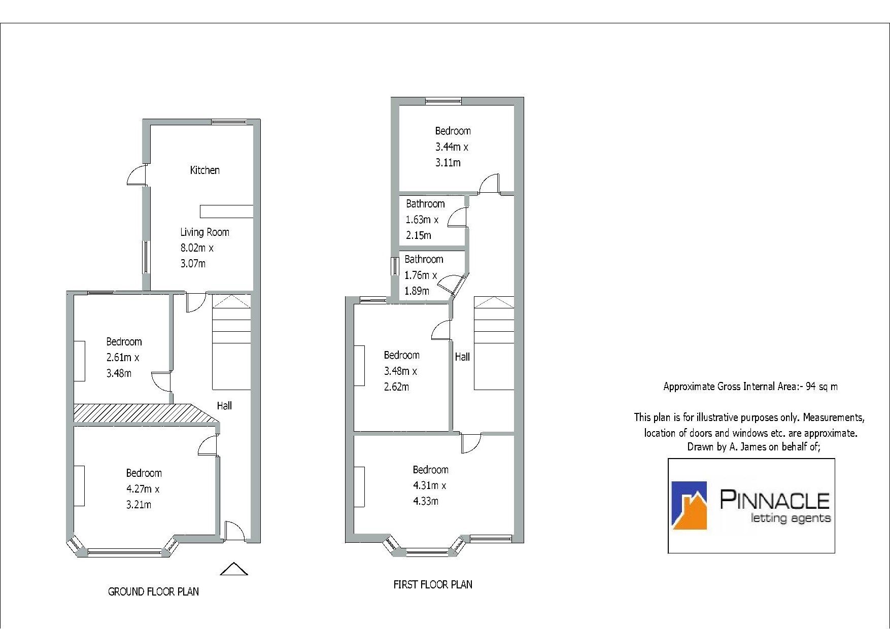 5 bed house to rent in Tewkesbury Street, Cathays - Property Floorplan