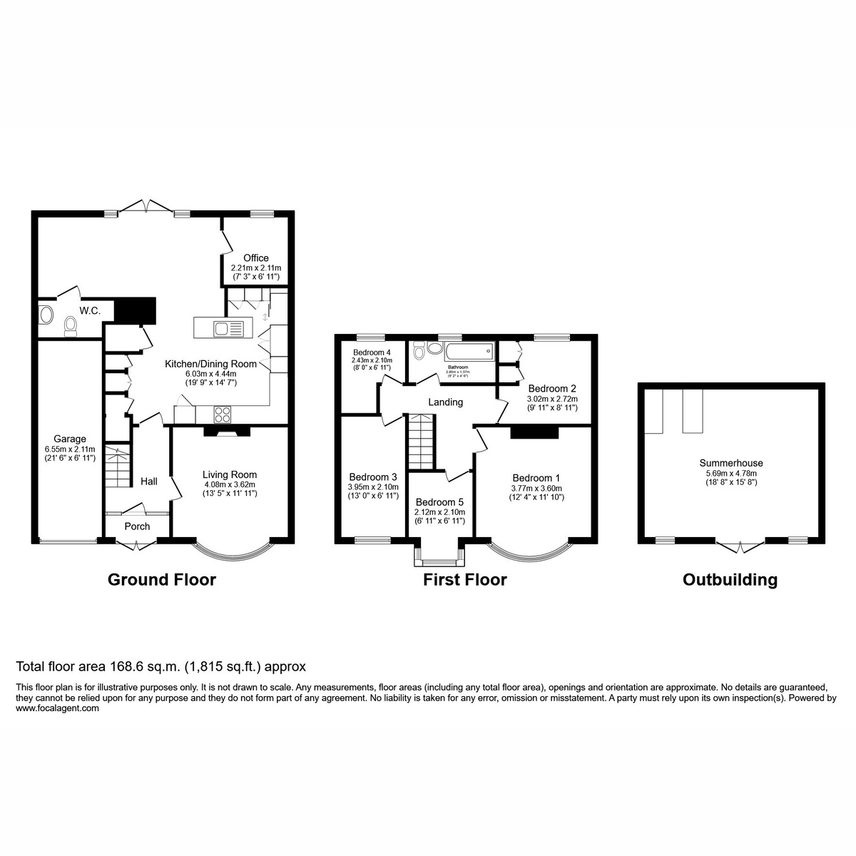 5 bed semi-detached house for sale in Lower Higham Road, Gravesend - Property Floorplan