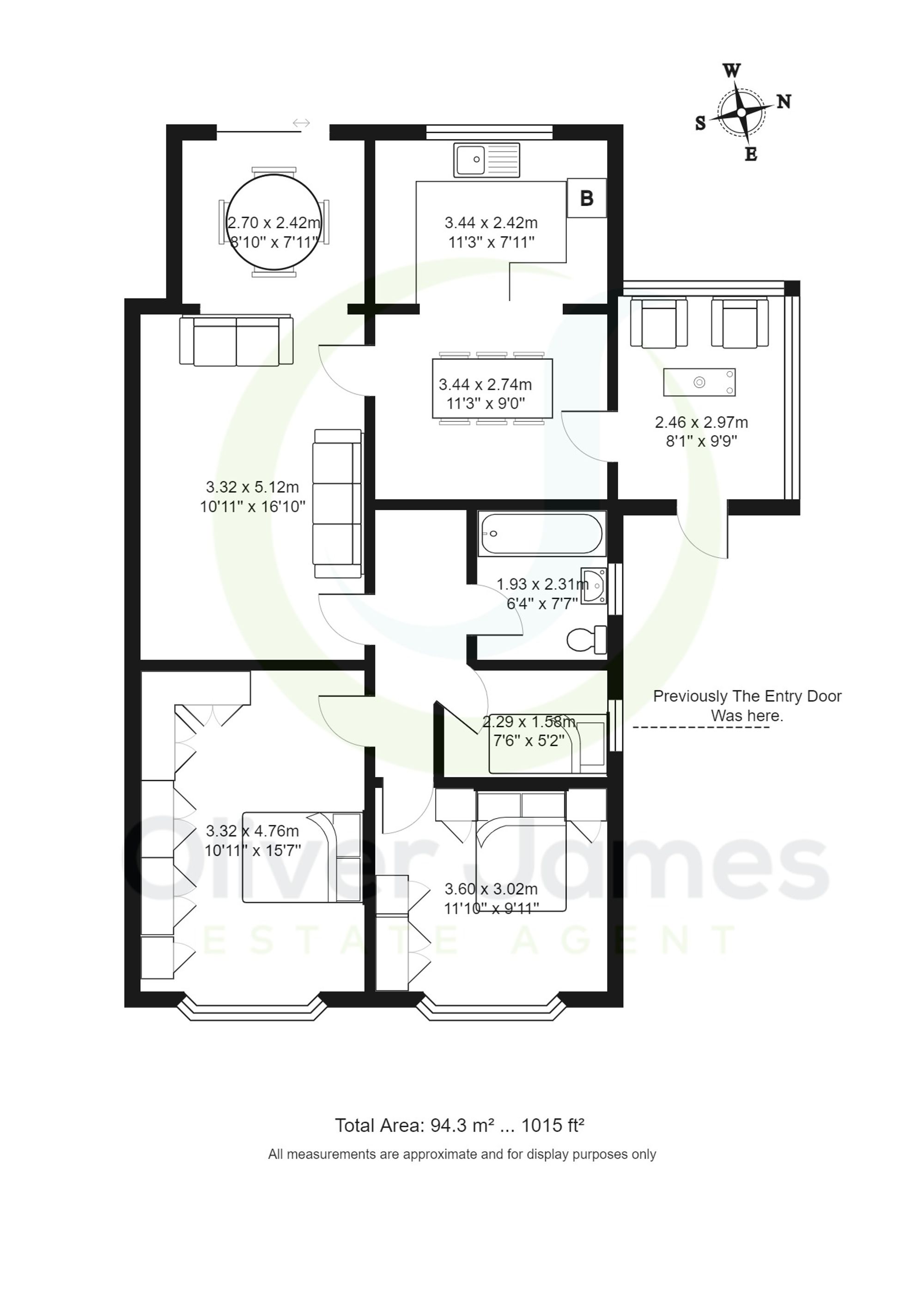 2 bed semi-detached bungalow for sale in Marlow Drive, Manchester - Property floorplan