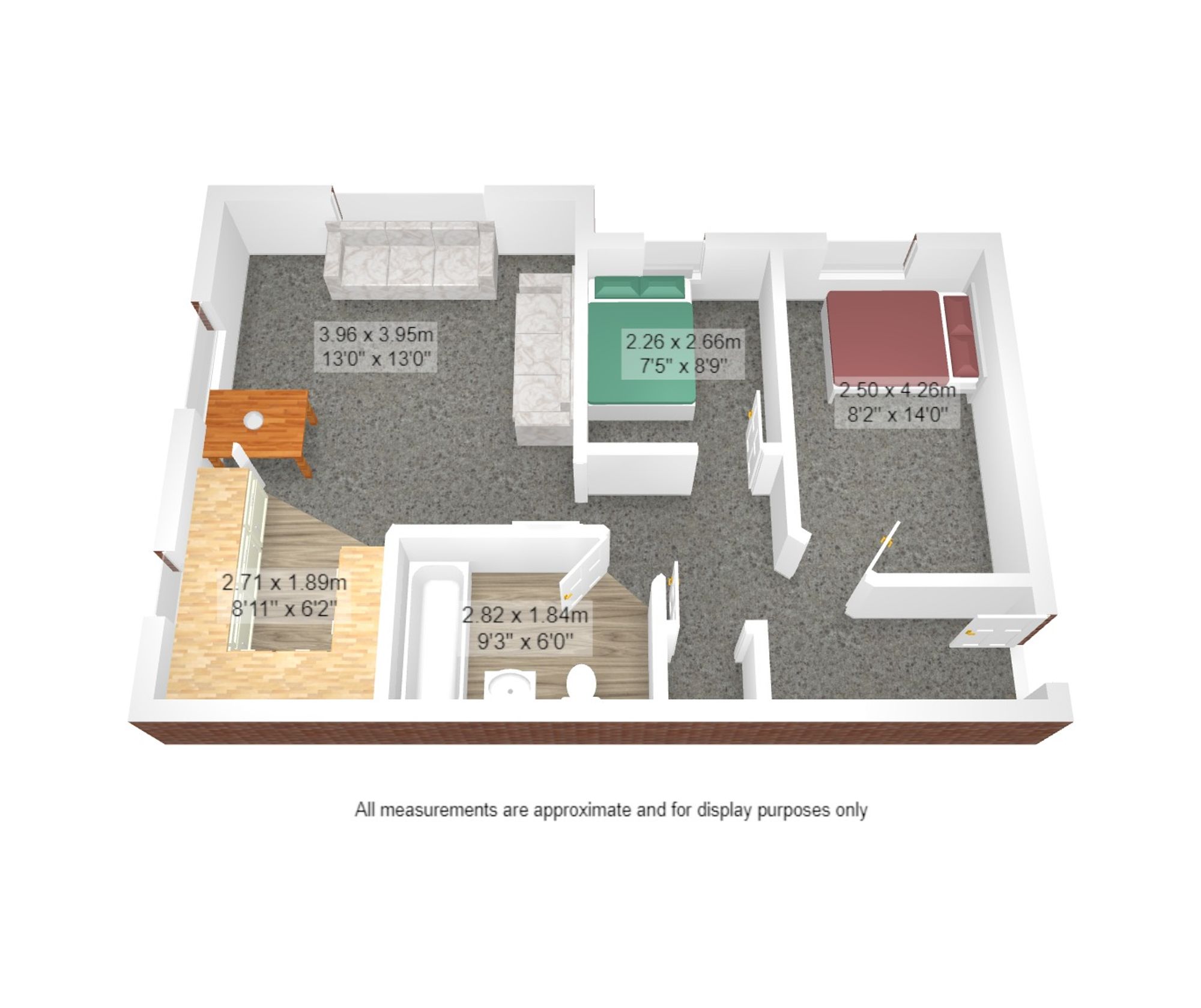 2 bed ground floor flat for sale in Roseway Avenue, Manchester - Property floorplan