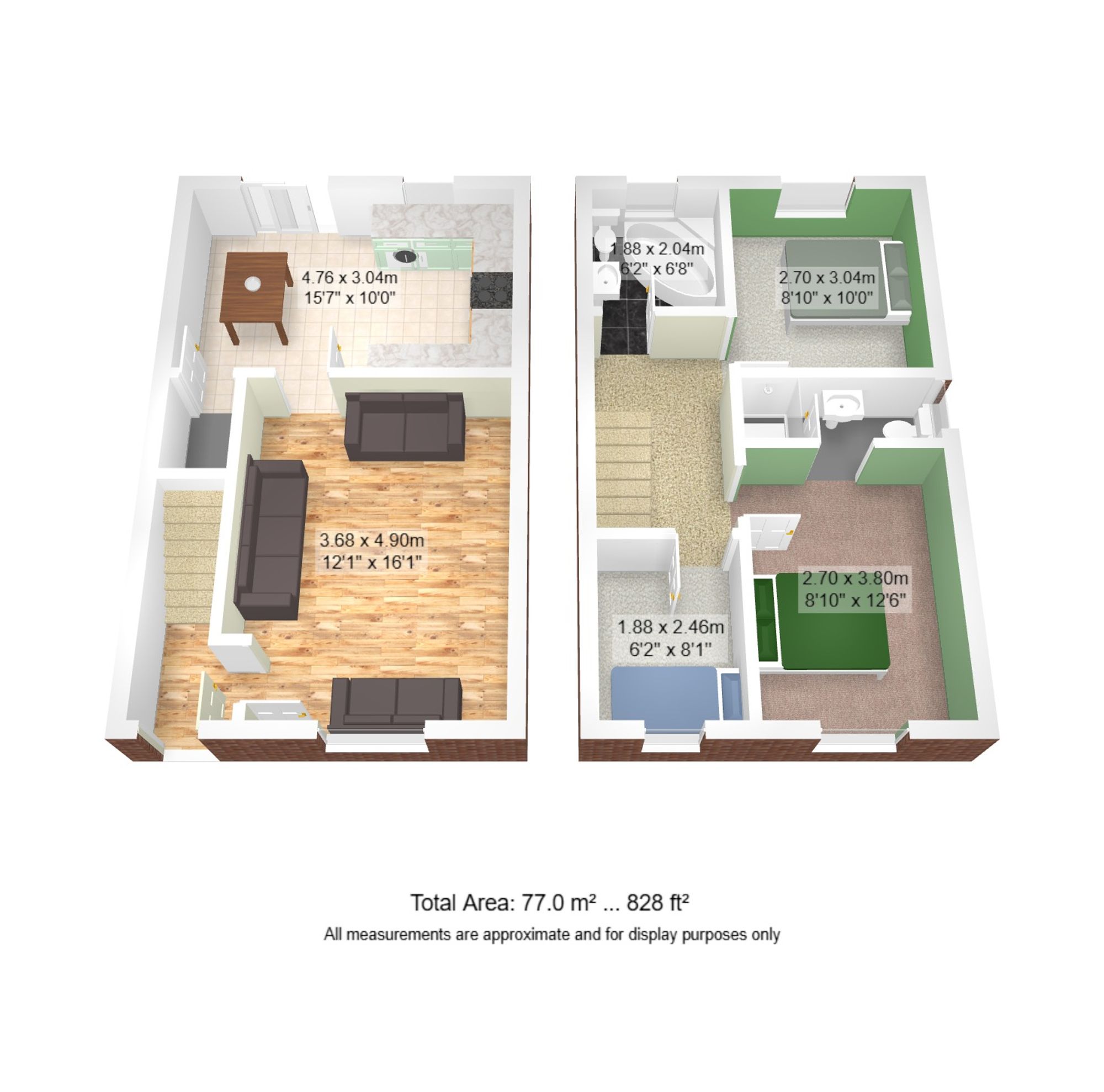 3 bed semi-detached house for sale in Pasturegreen Way, Manchester - Property floorplan