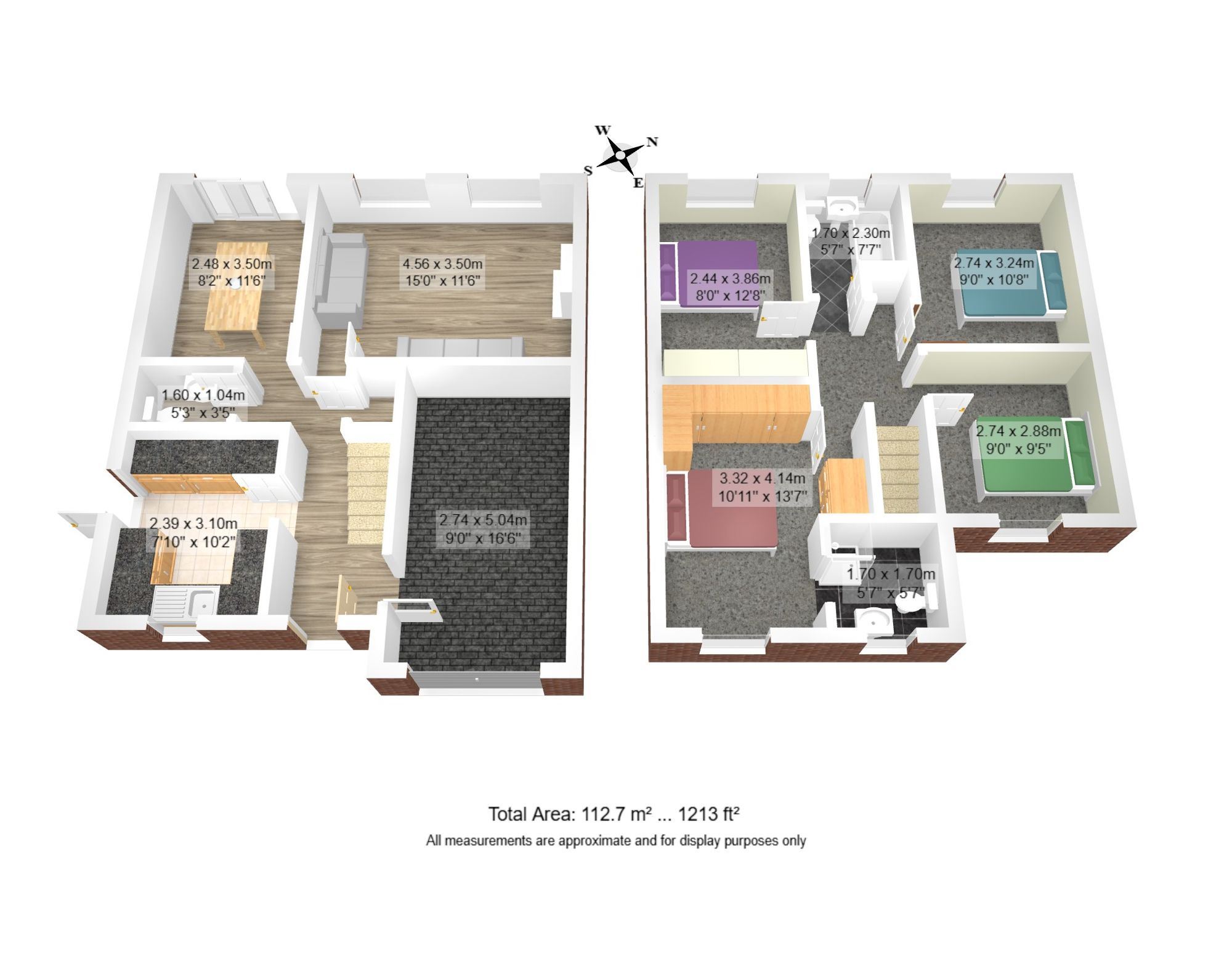 4 bed detached house for sale in Powder Mill Close, Manchester - Property floorplan