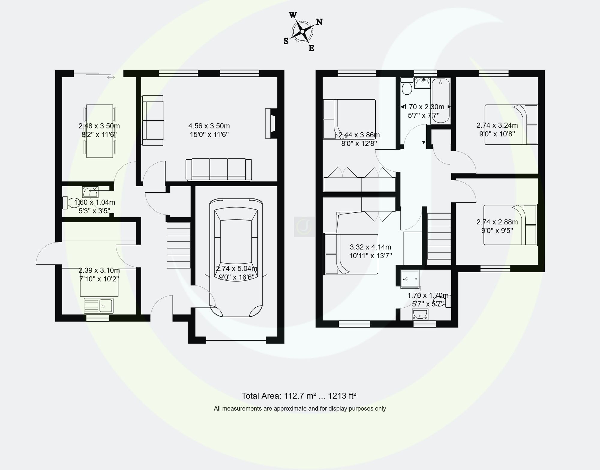 4 bed detached house for sale in Powder Mill Close, Manchester - Property floorplan