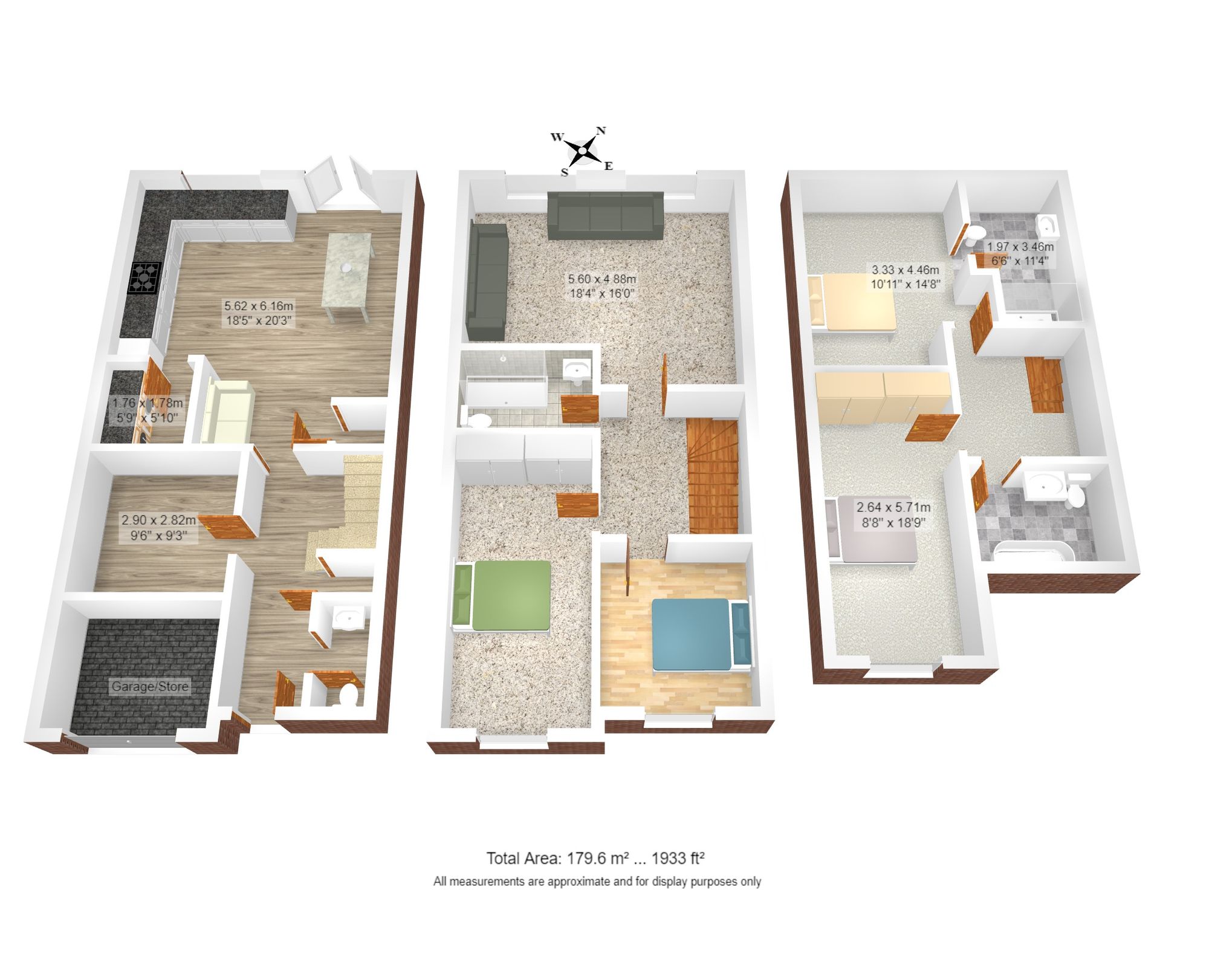 4 bed mid-terraced house for sale in Manchester Road, Warrington - Property floorplan