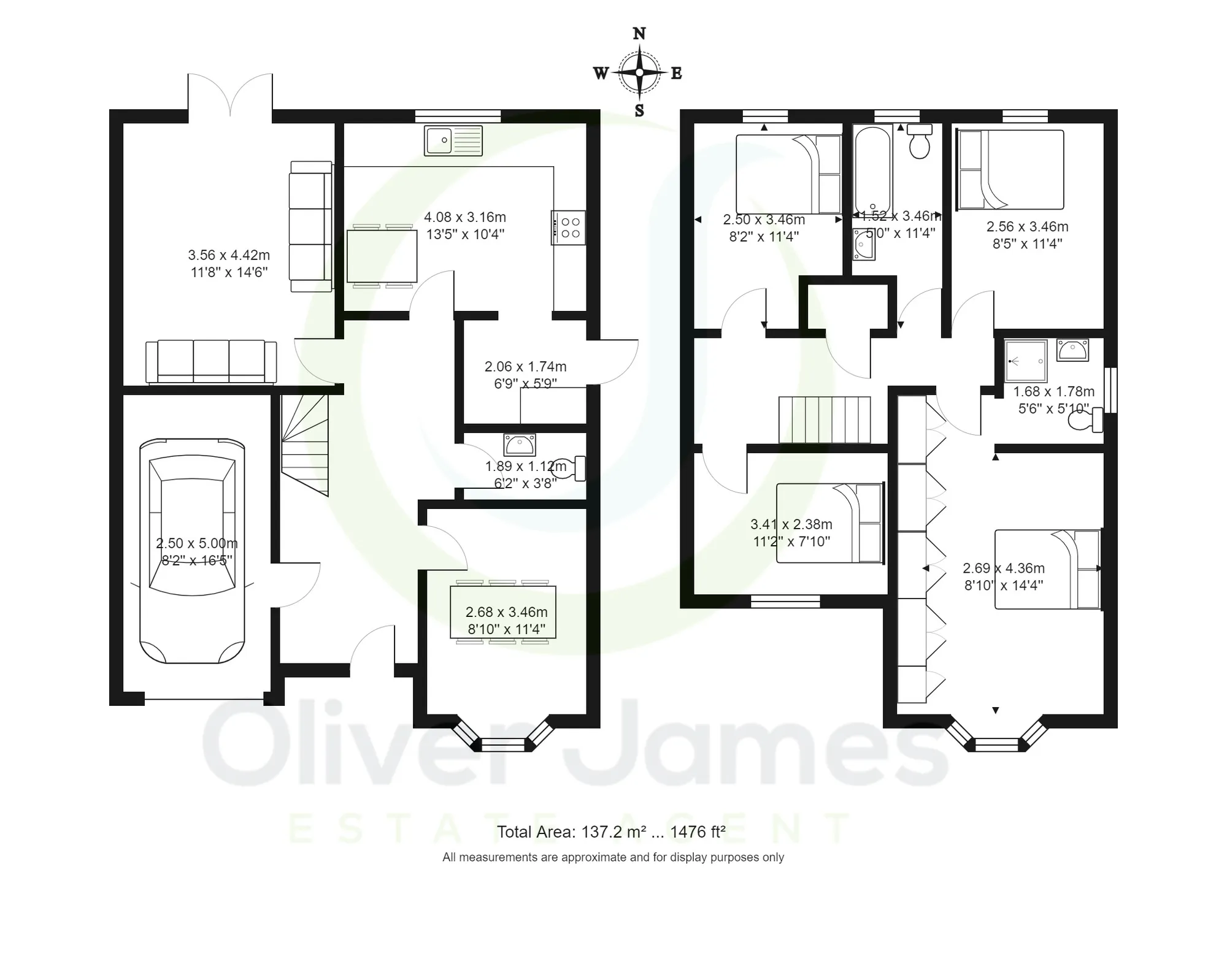 4 bed detached house for sale in Howley Close, Manchester - Property floorplan