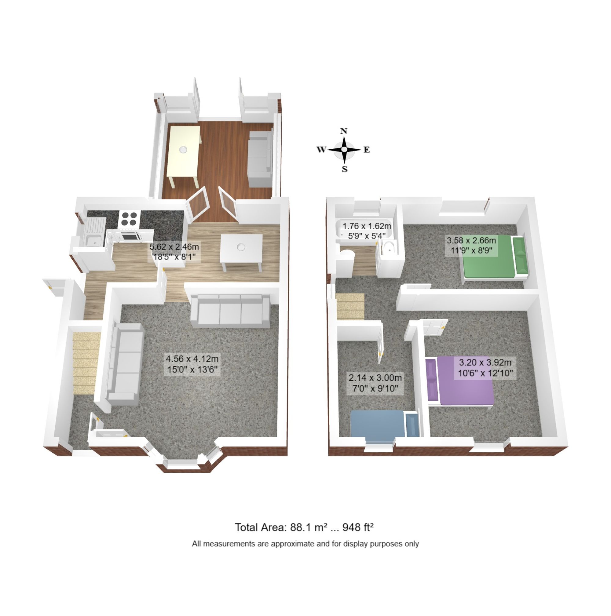 3 bed semi-detached house for sale in The Crescent, Irlam, M44 - Property floorplan