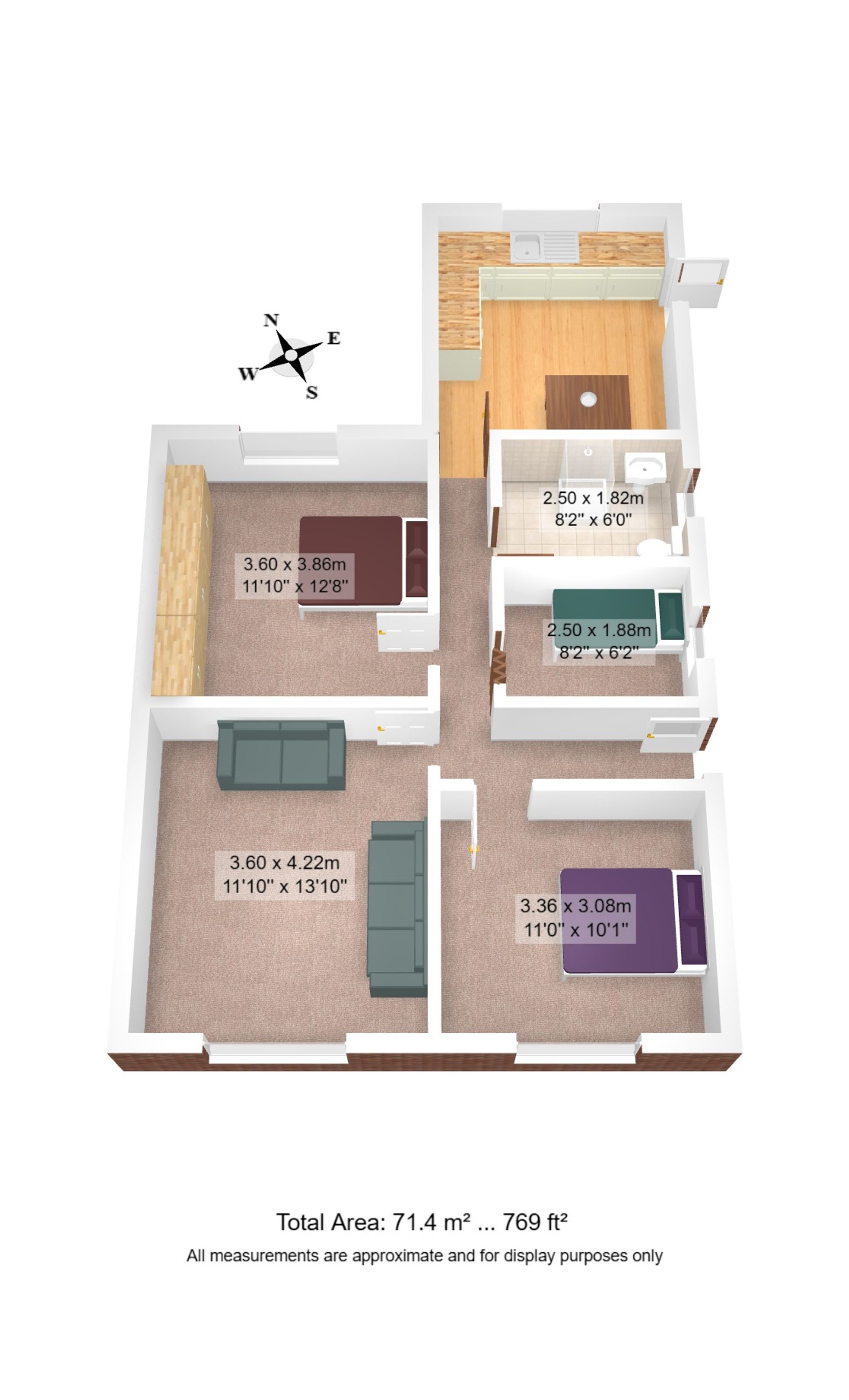 3 bed semi-detached bungalow for sale in Sunningdale Drive, Manchester - Property floorplan