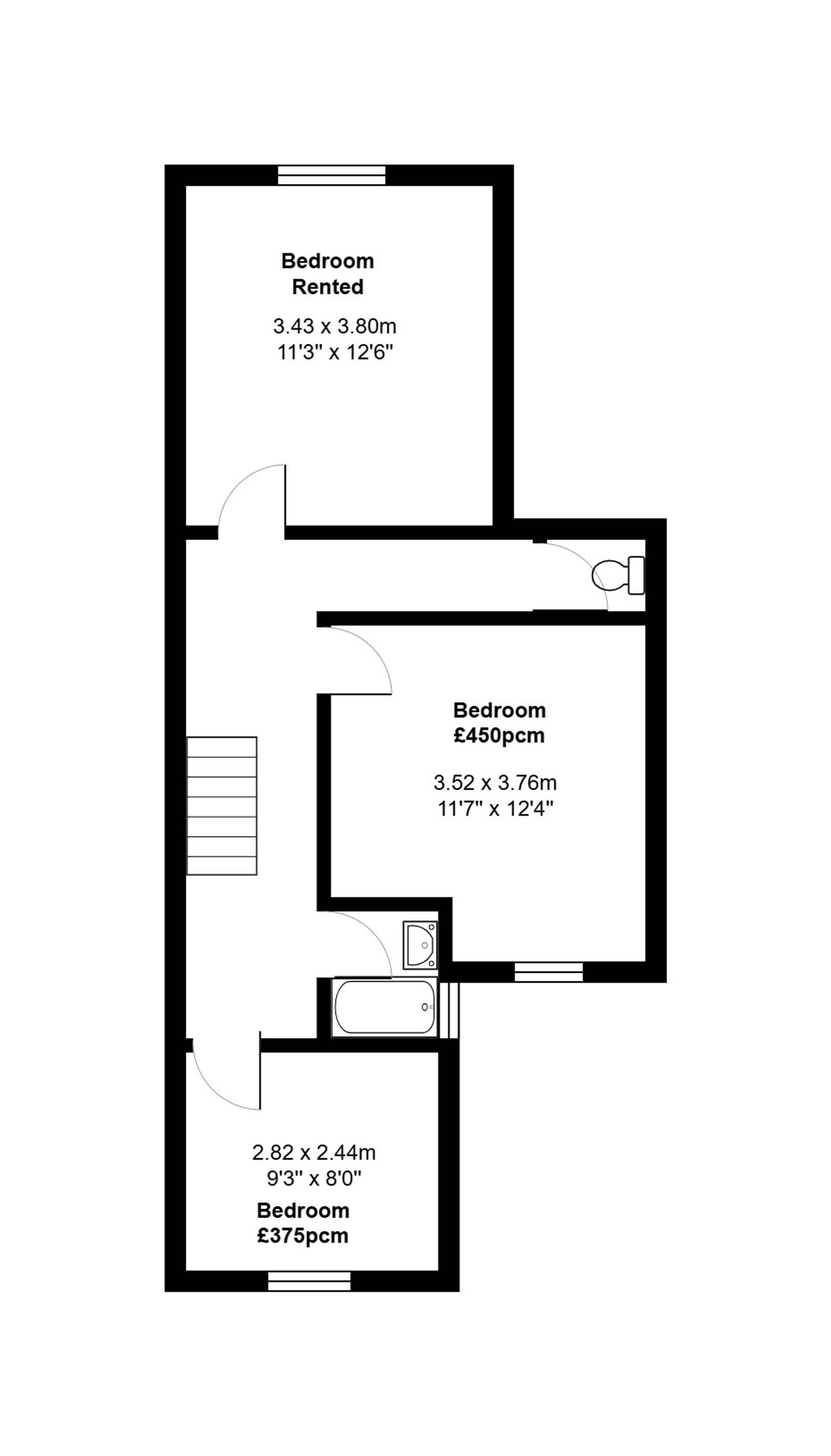 1 bed house share to rent in Liverpool Road, Manchester - Property floorplan