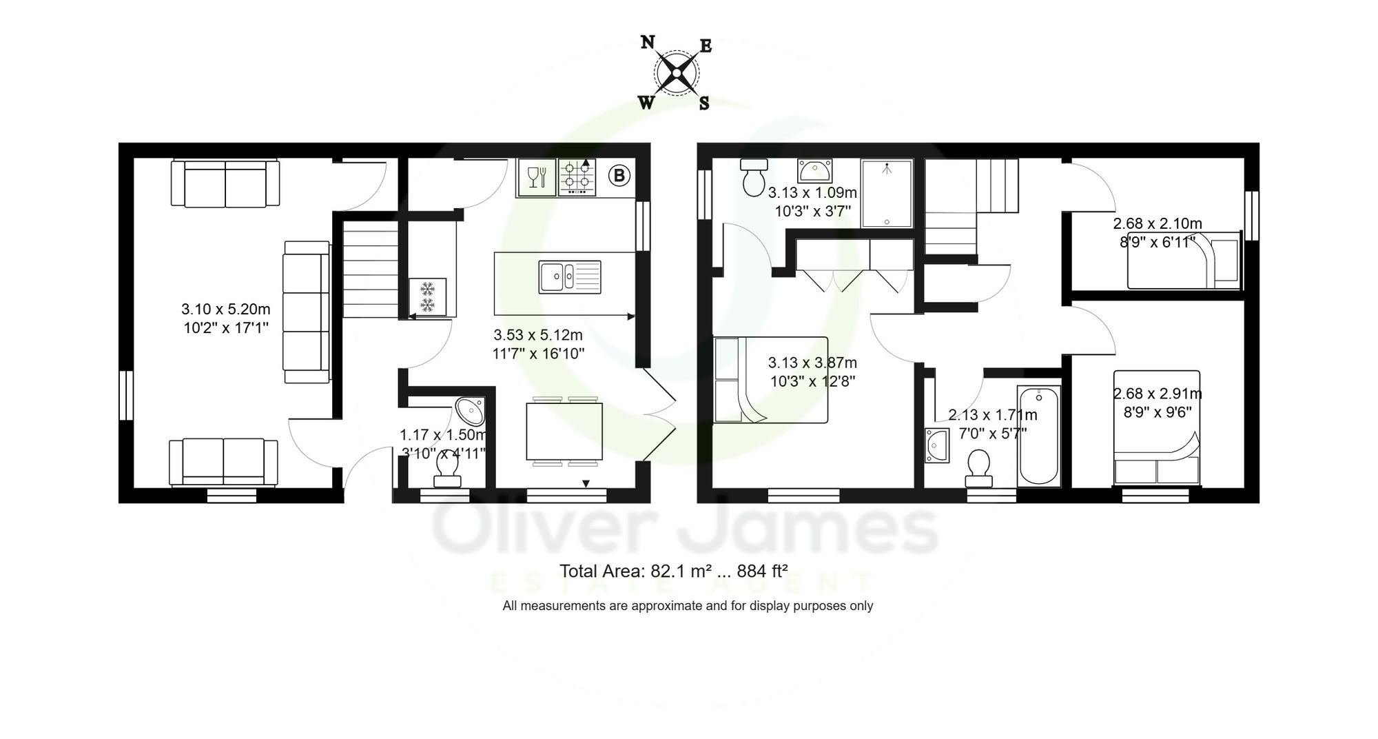 3 bed detached house for sale in Roseway Avenue, Manchester - Property floorplan