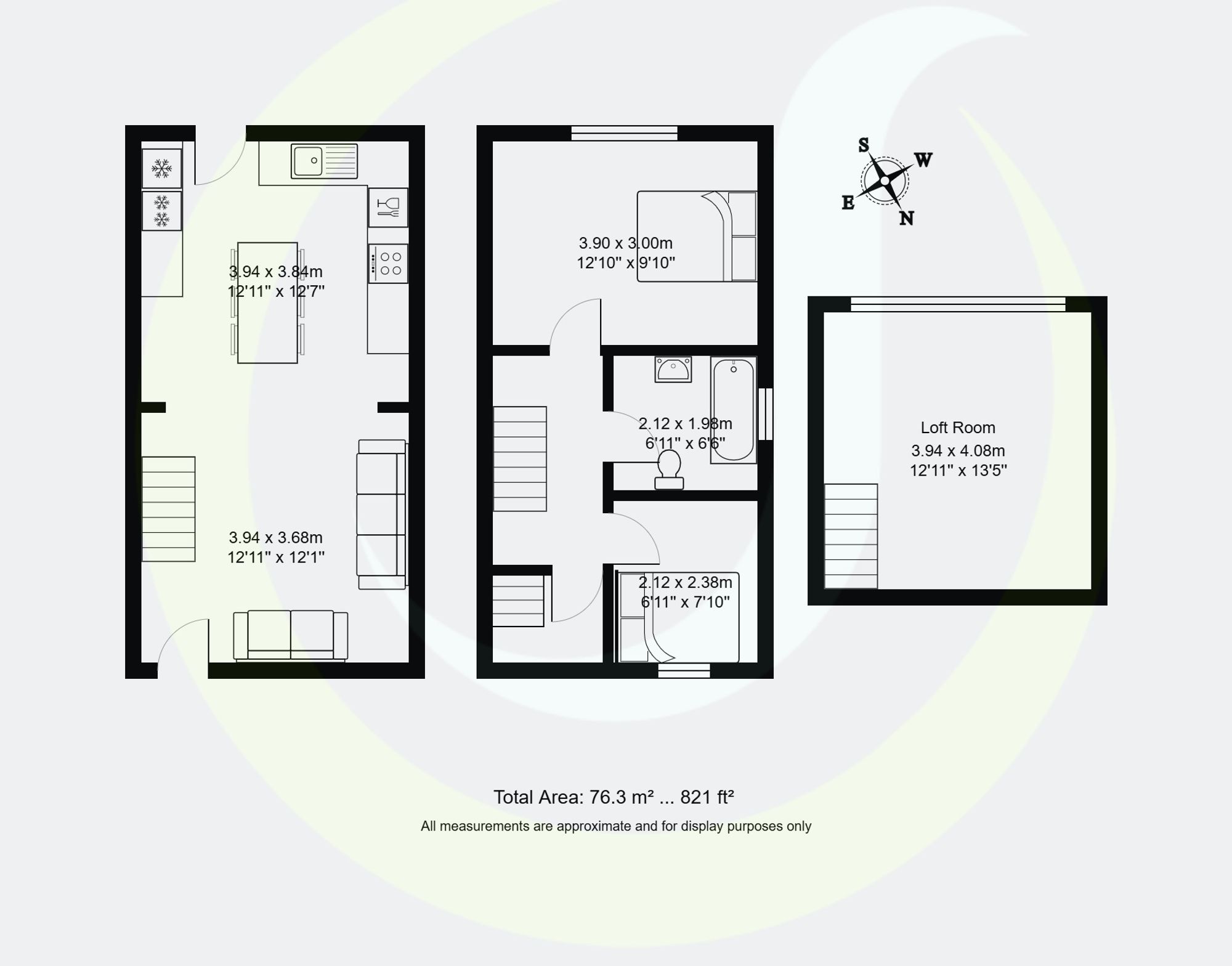 2 bed semi-detached house for sale in Albert Street, Manchester - Property floorplan