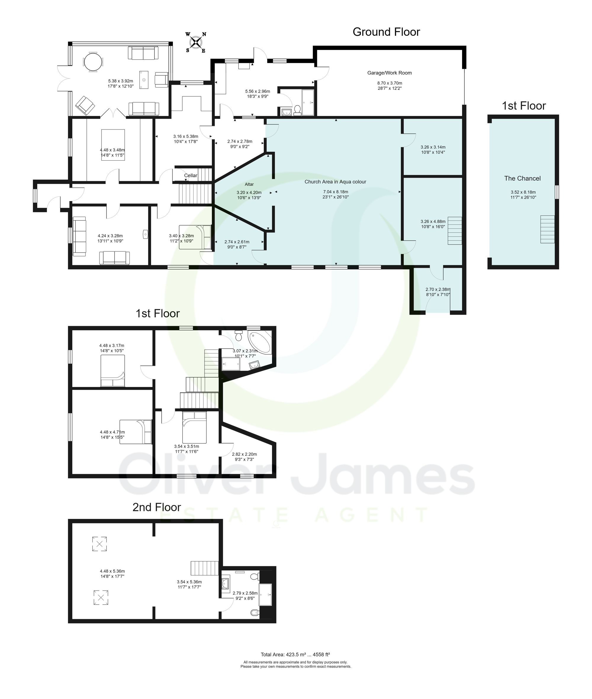 4 bed detached house for sale in Moss Side Lane, Warrington - Property floorplan