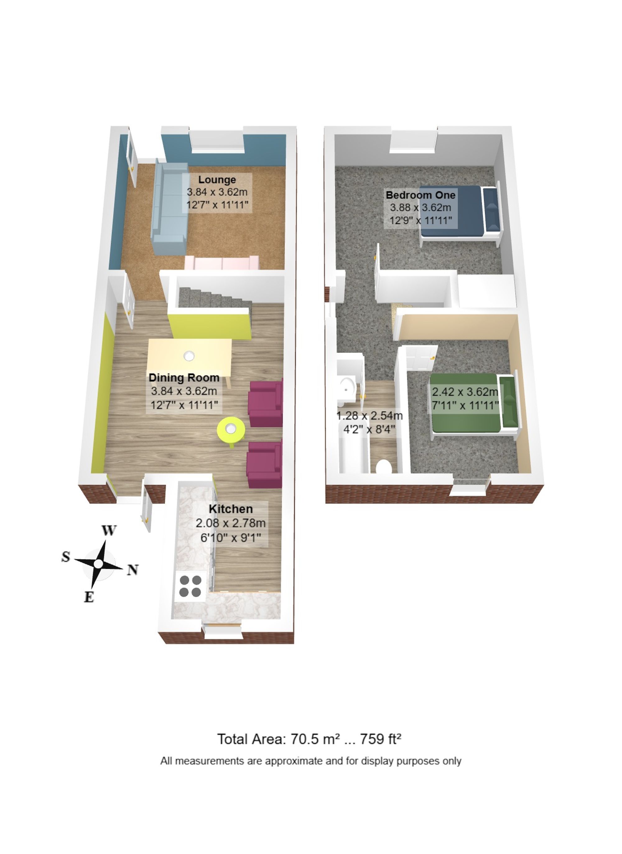 2 bed semi-detached house for sale in Liverpool Road, Manchester - Property floorplan