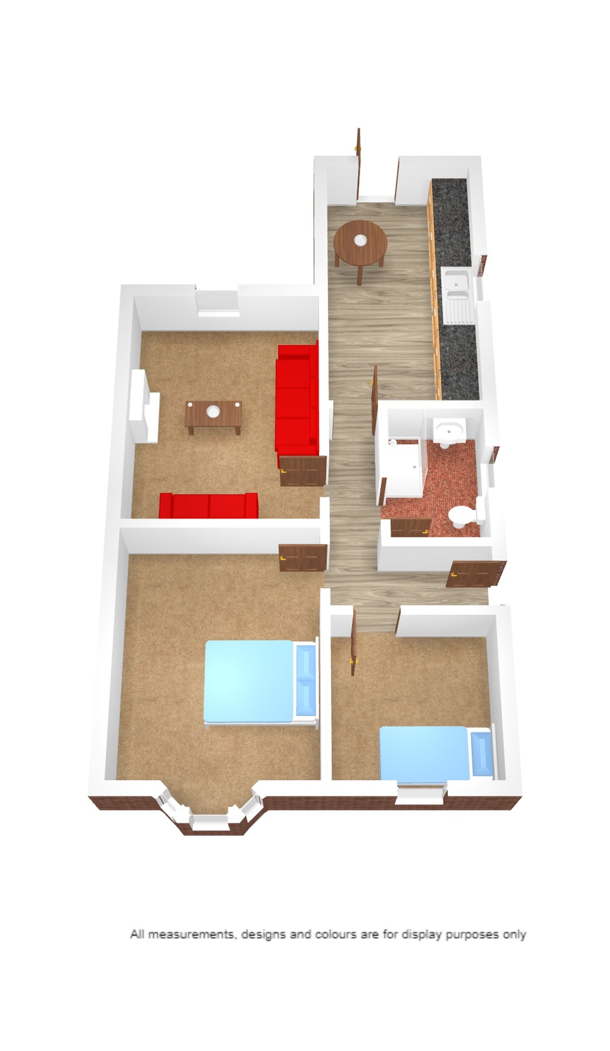 2 bed bungalow for sale in Platts Drive, Manchester - Property floorplan