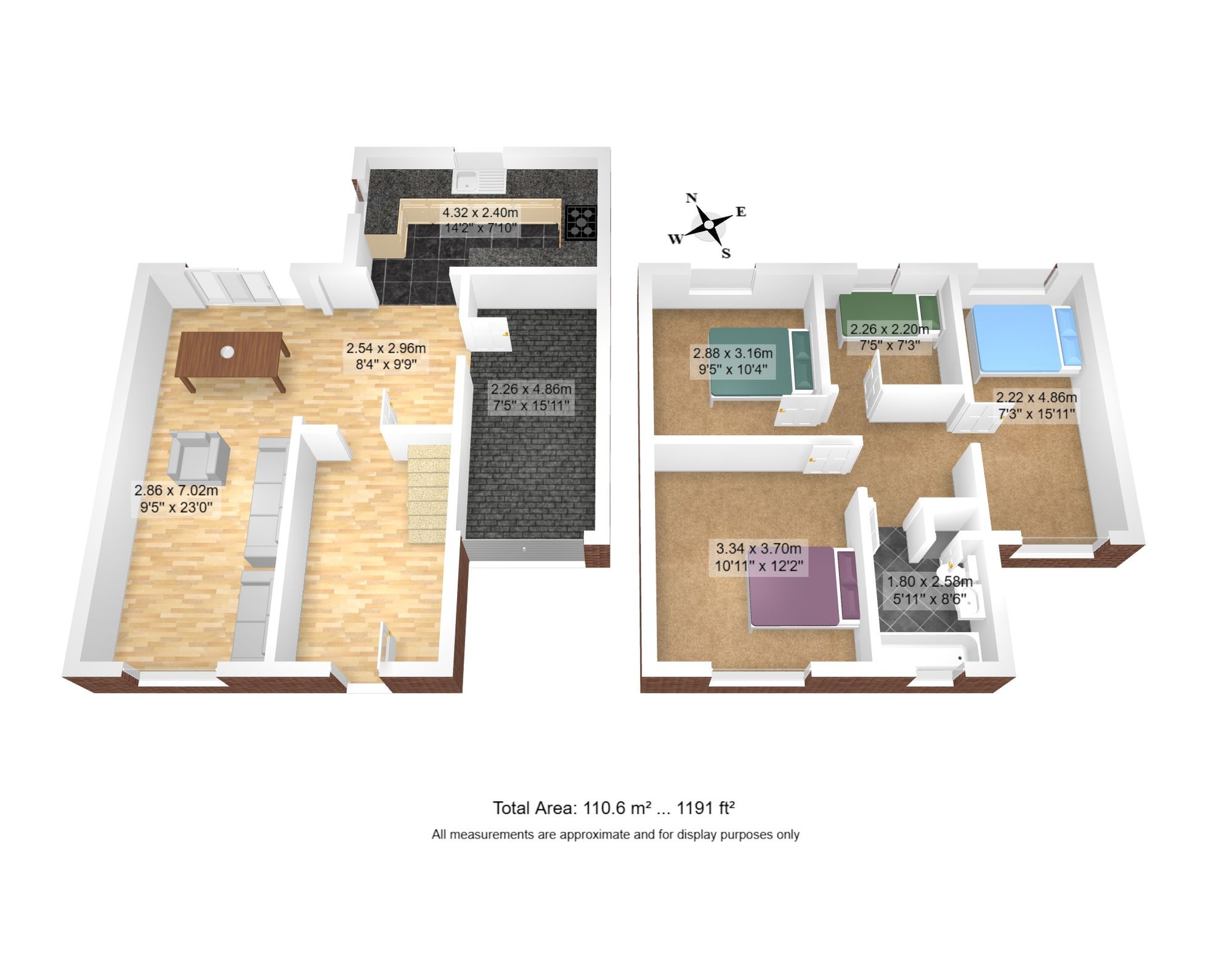 4 bed semi-detached house for sale in Purley Drive, Manchester - Property floorplan