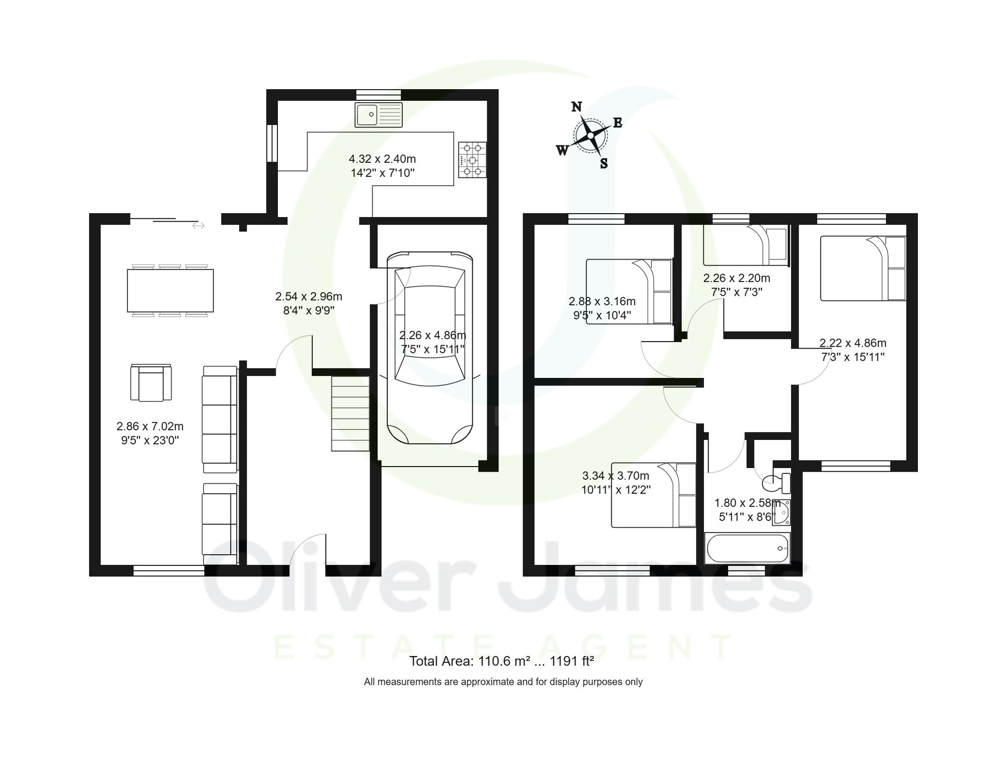 4 bed semi-detached house for sale in Purley Drive, Manchester - Property floorplan