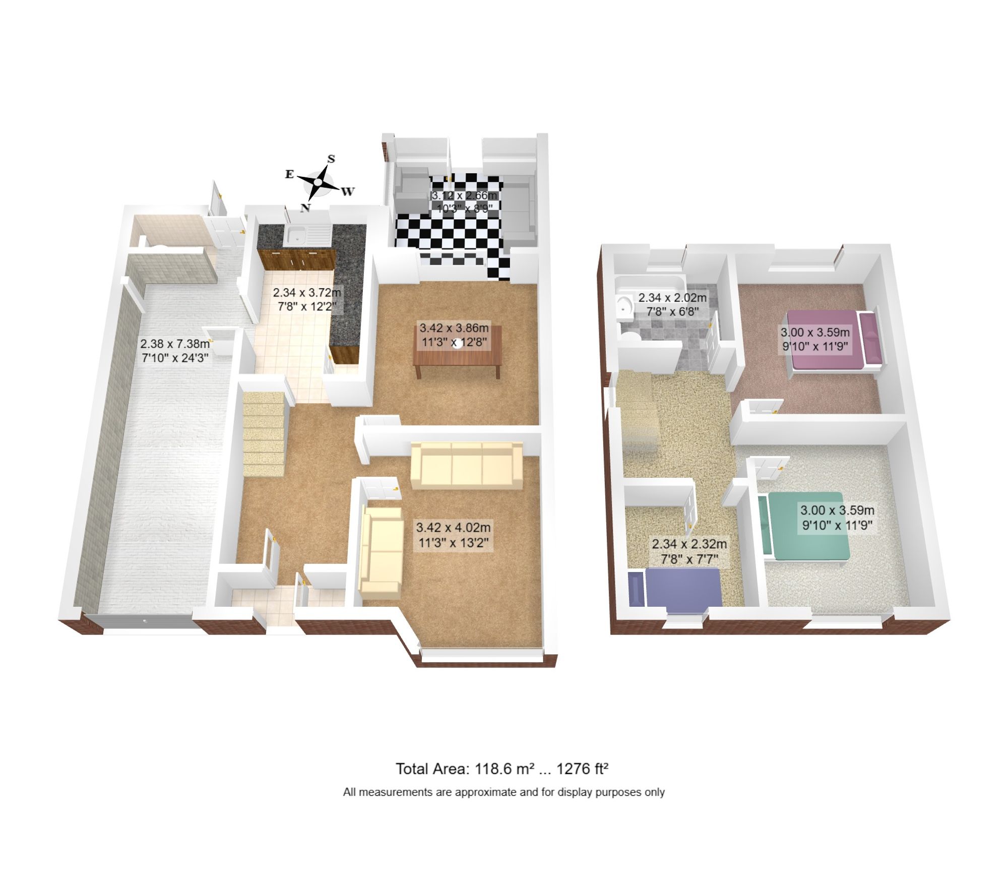 3 bed semi-detached house for sale in Balshaw Avenue, Manchester - Property floorplan