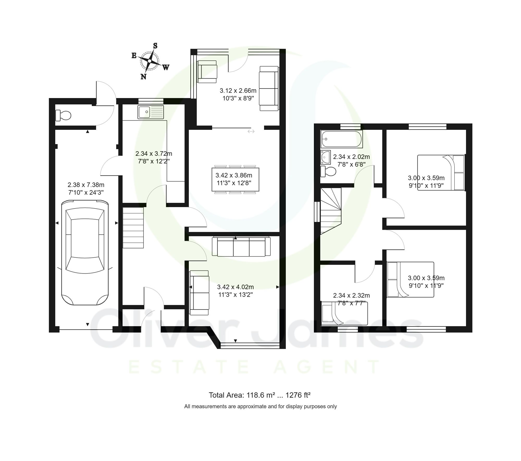 3 bed semi-detached house for sale in Balshaw Avenue, Manchester - Property floorplan