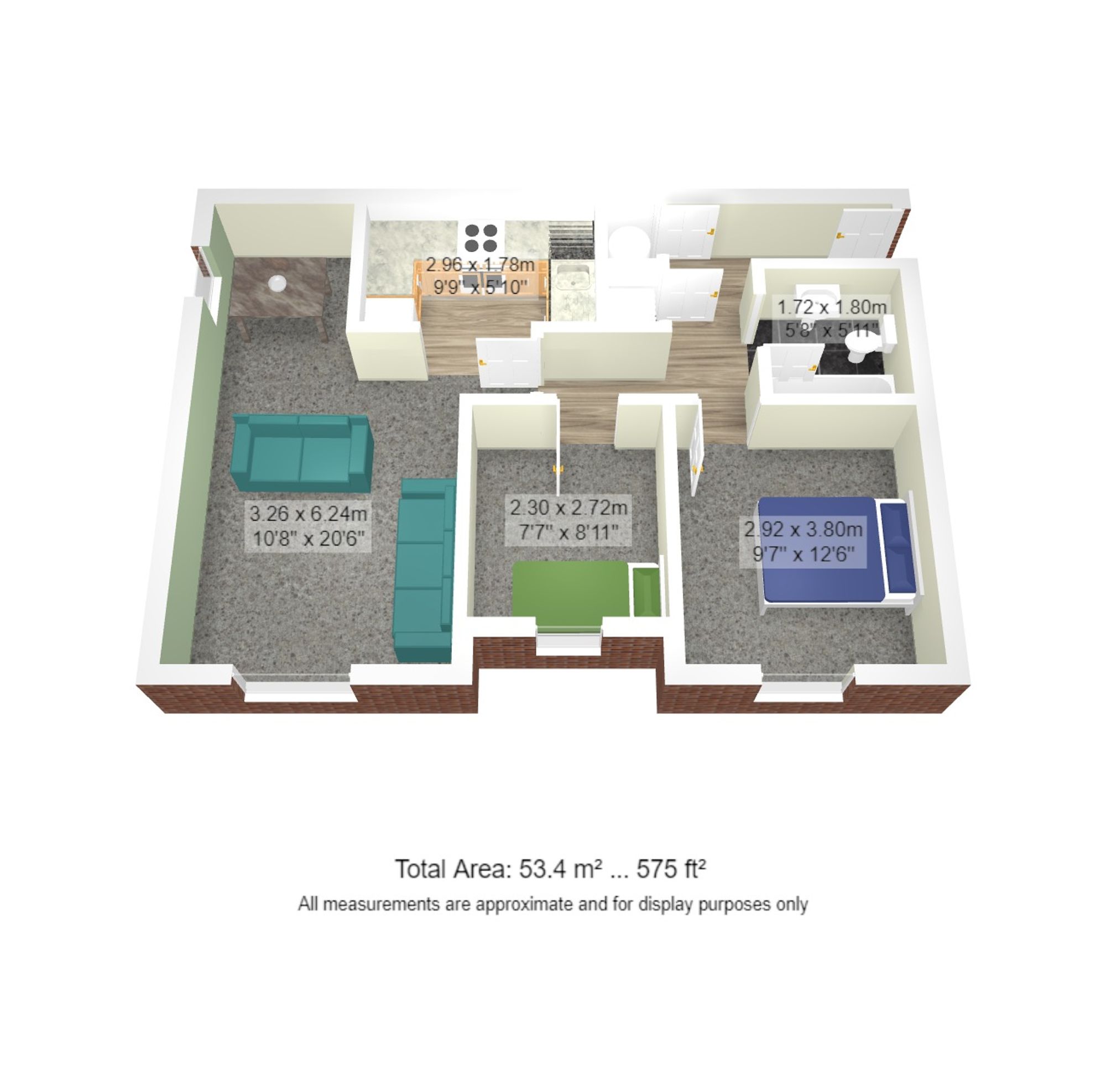 2 bed apartment for sale in Rixtonleys Drive, Manchester - Property floorplan